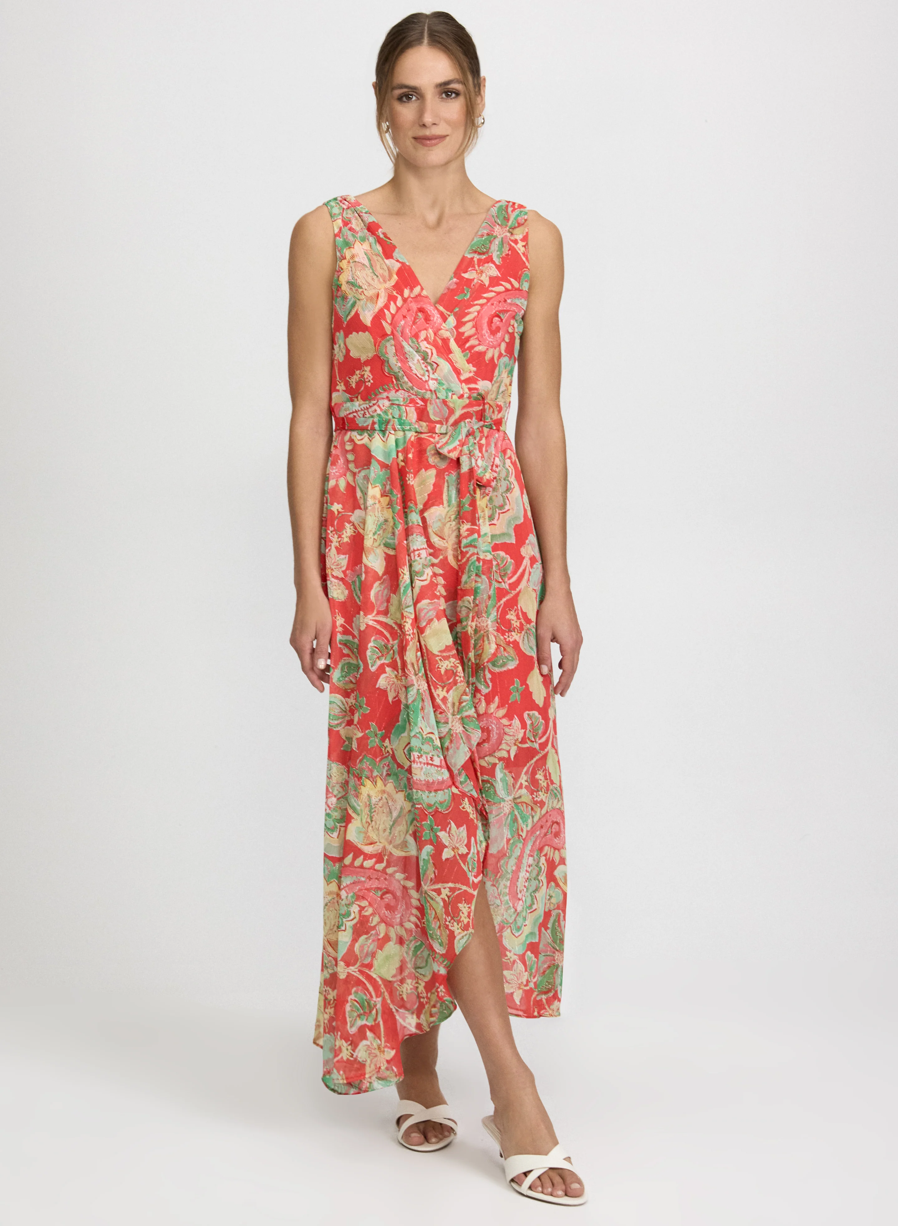 Paisley Sleeveless Maxi Dress - Image 3
