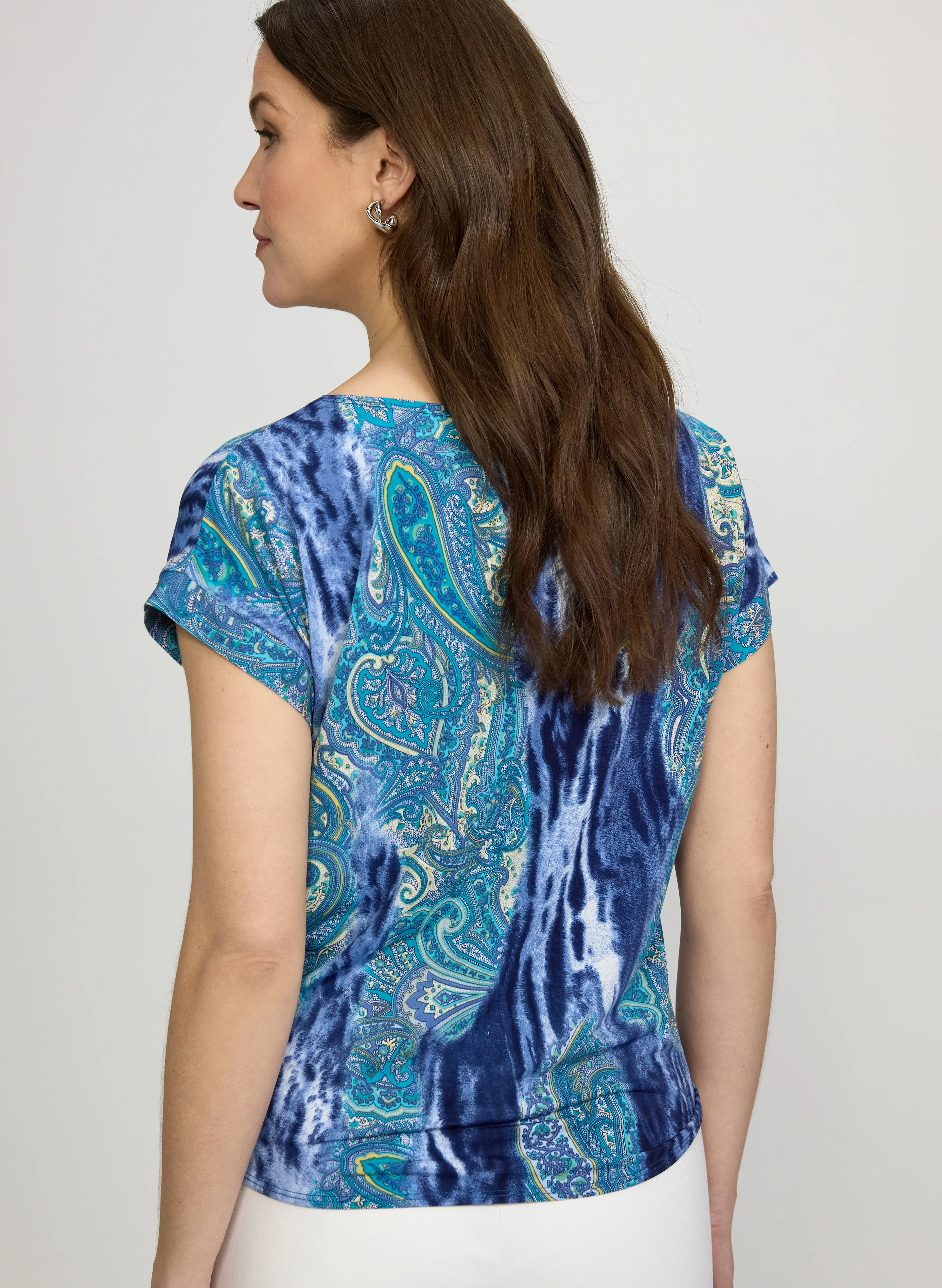 Paisley Tied-Hem Top - Image 4