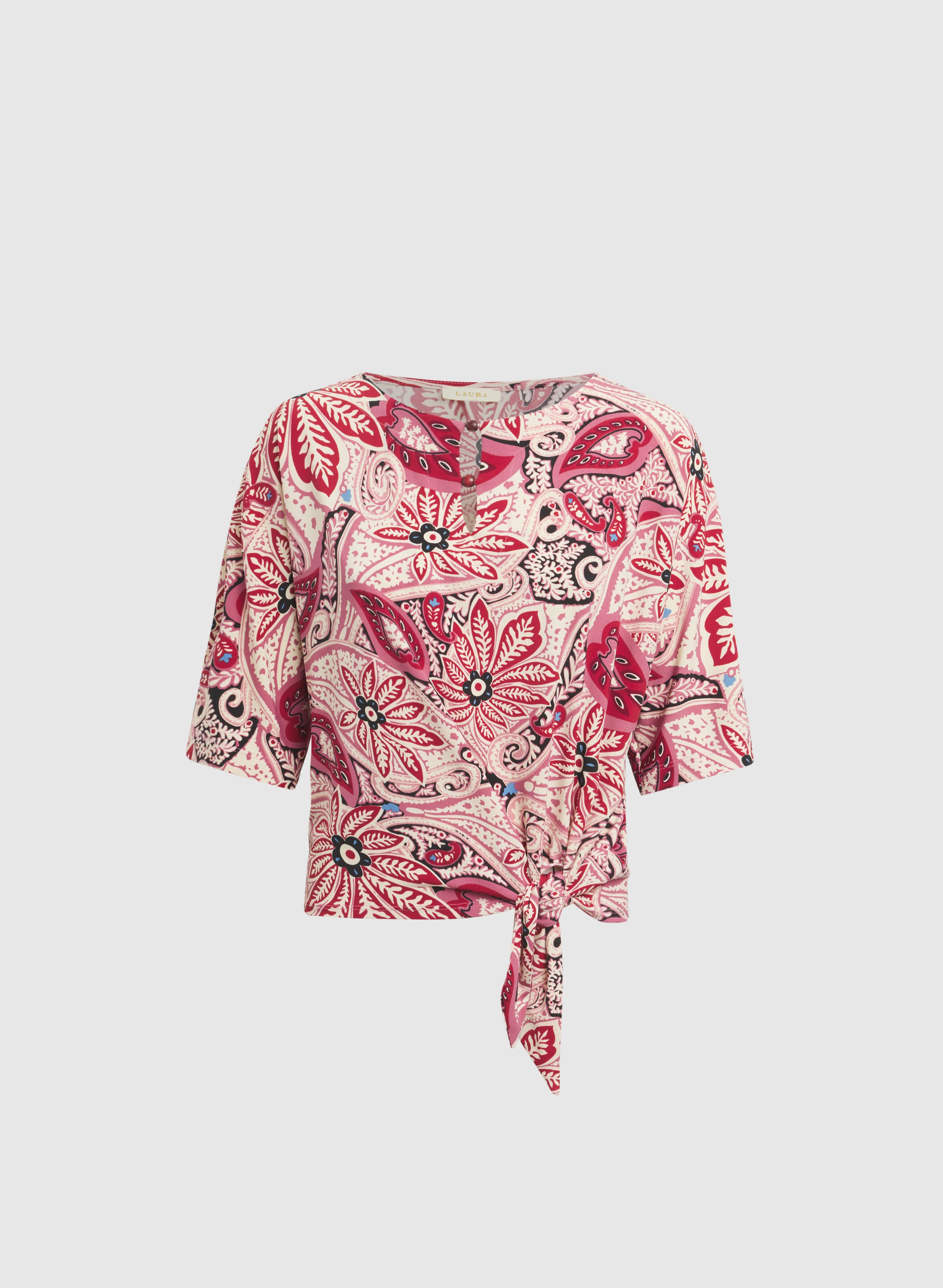 Paisley Tied-Hem Top - Image 6
