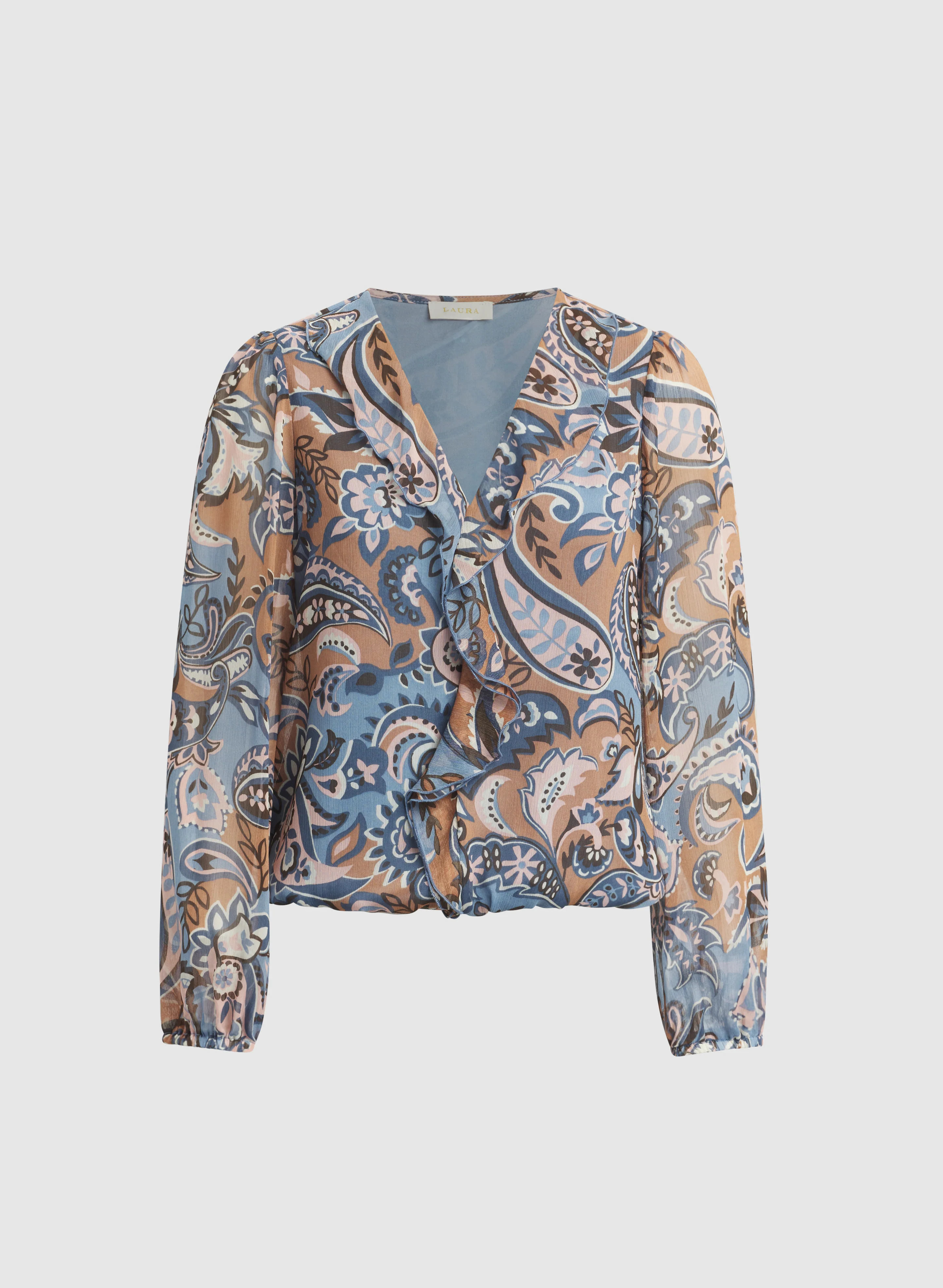 Paisley V-Neck Blouse - Image 6