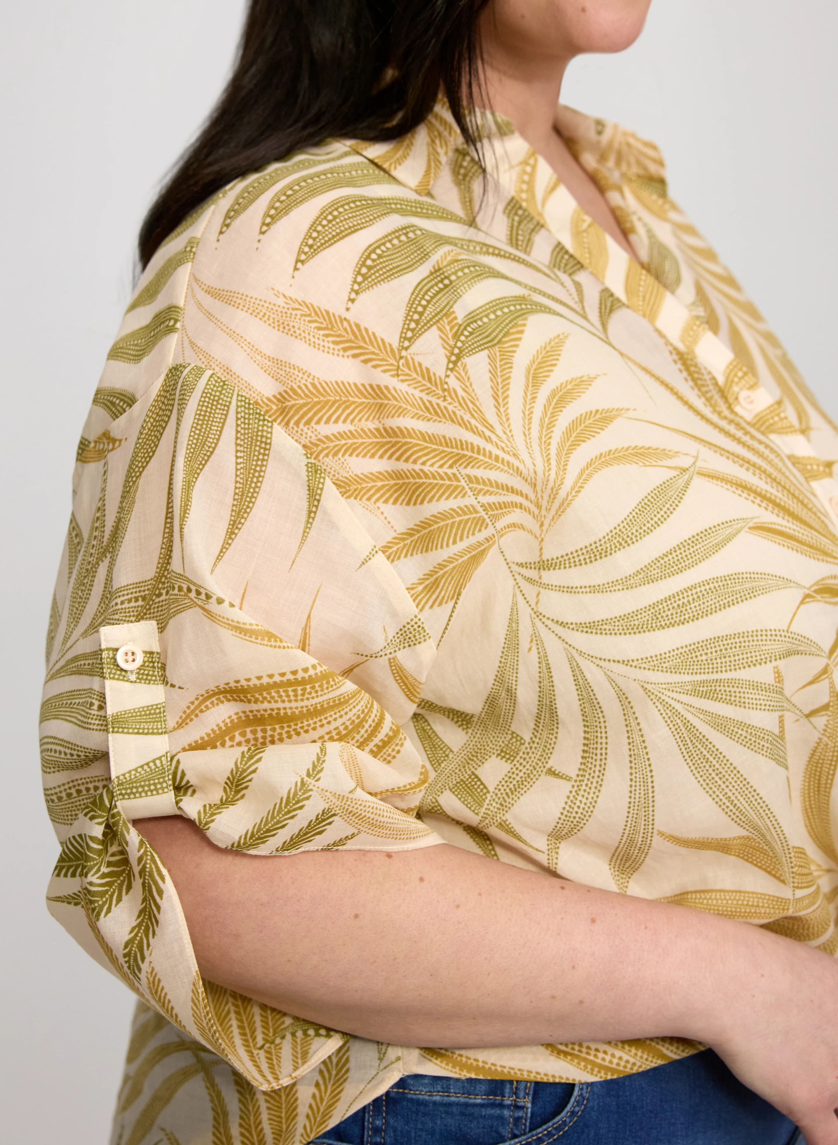 Palm Button-Down Blouse - Image 2