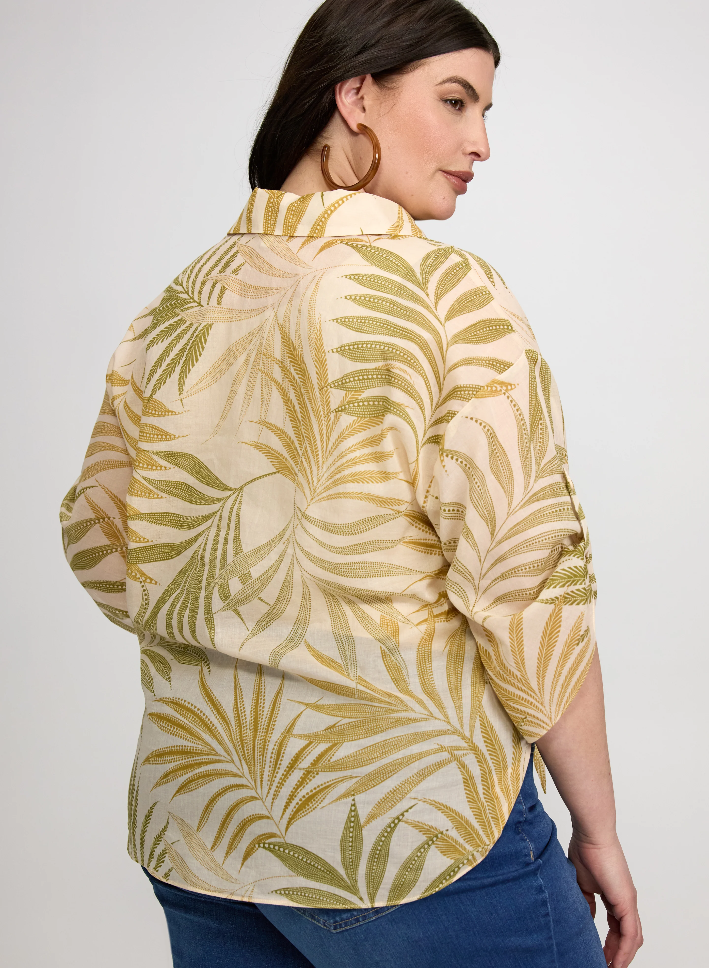 Palm Button-Down Blouse - Image 4