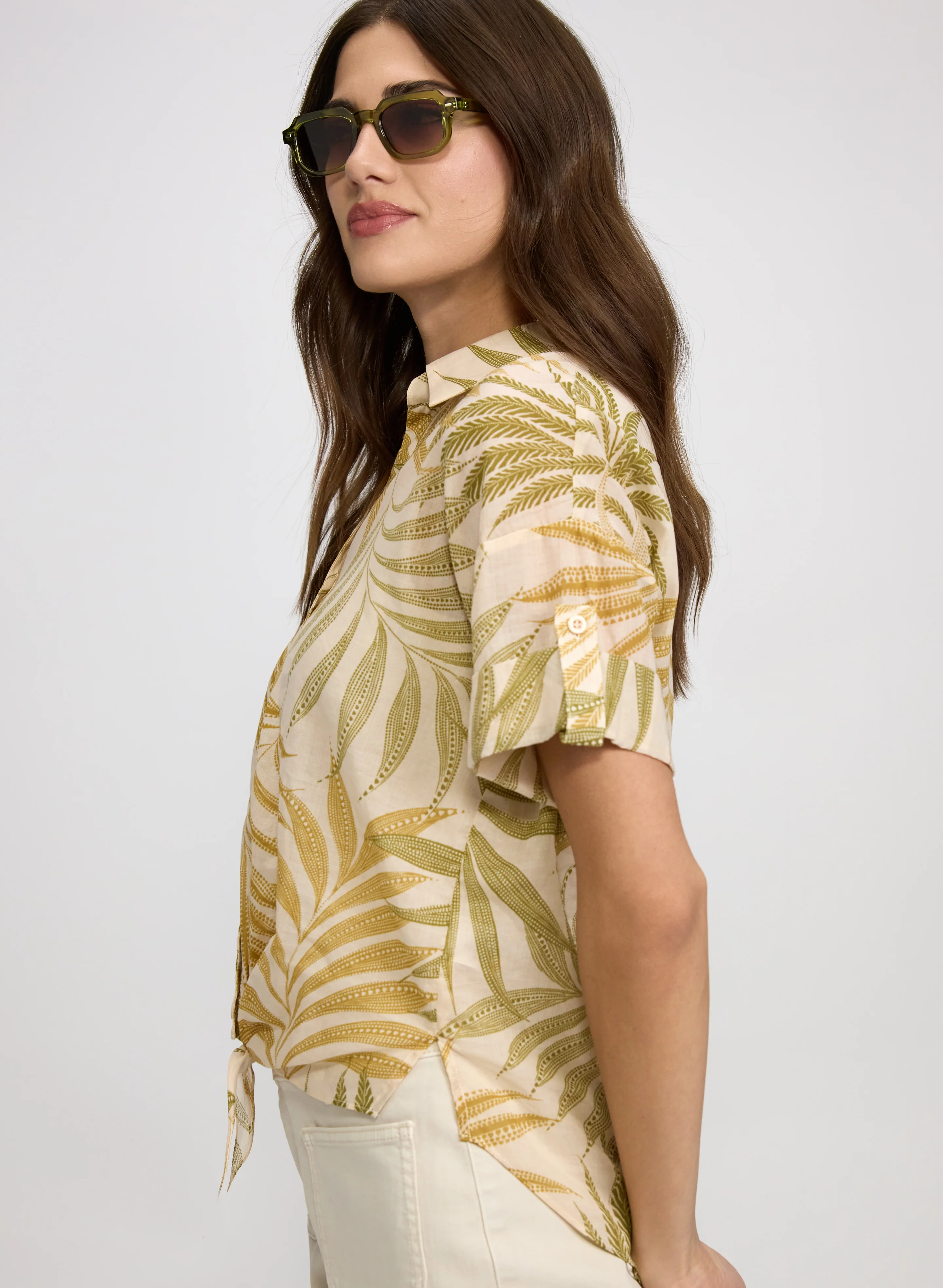 Palm Button-Down Blouse - Image 4