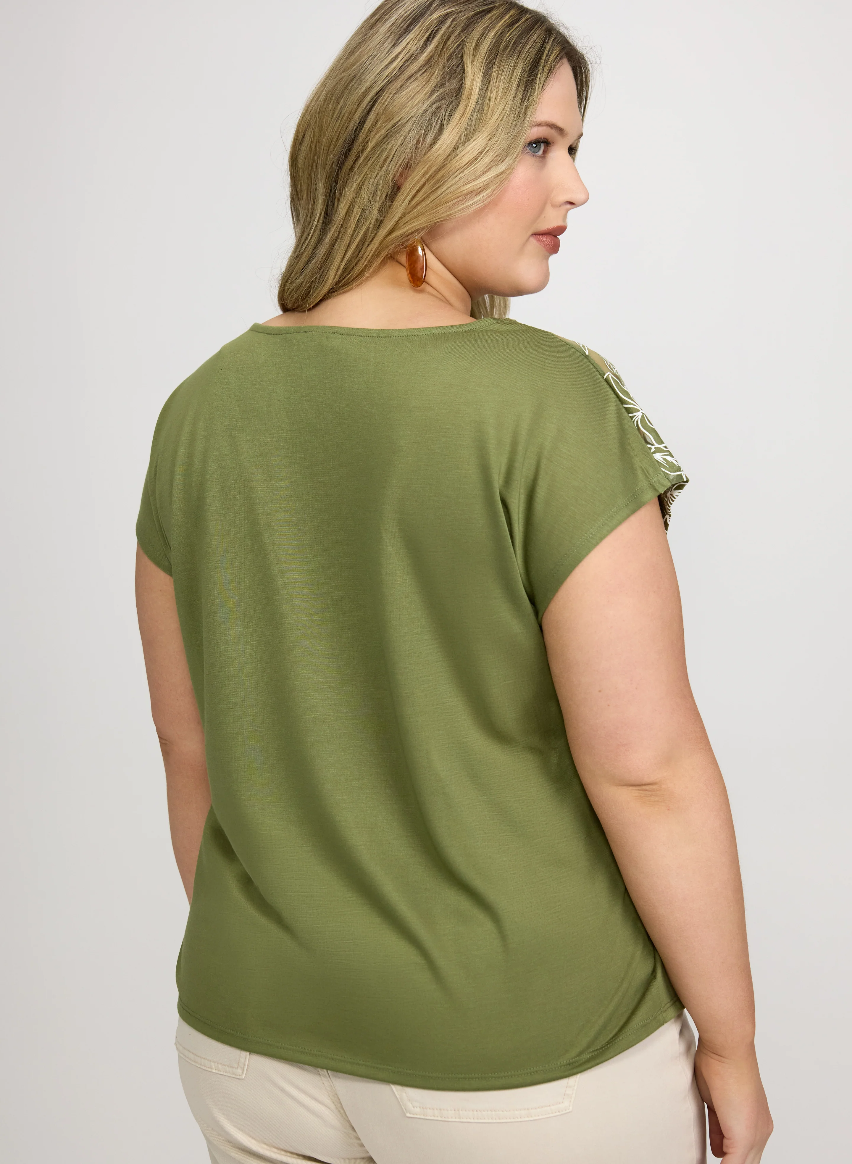 Palm Leaf Applique T-Shirt - Image 5