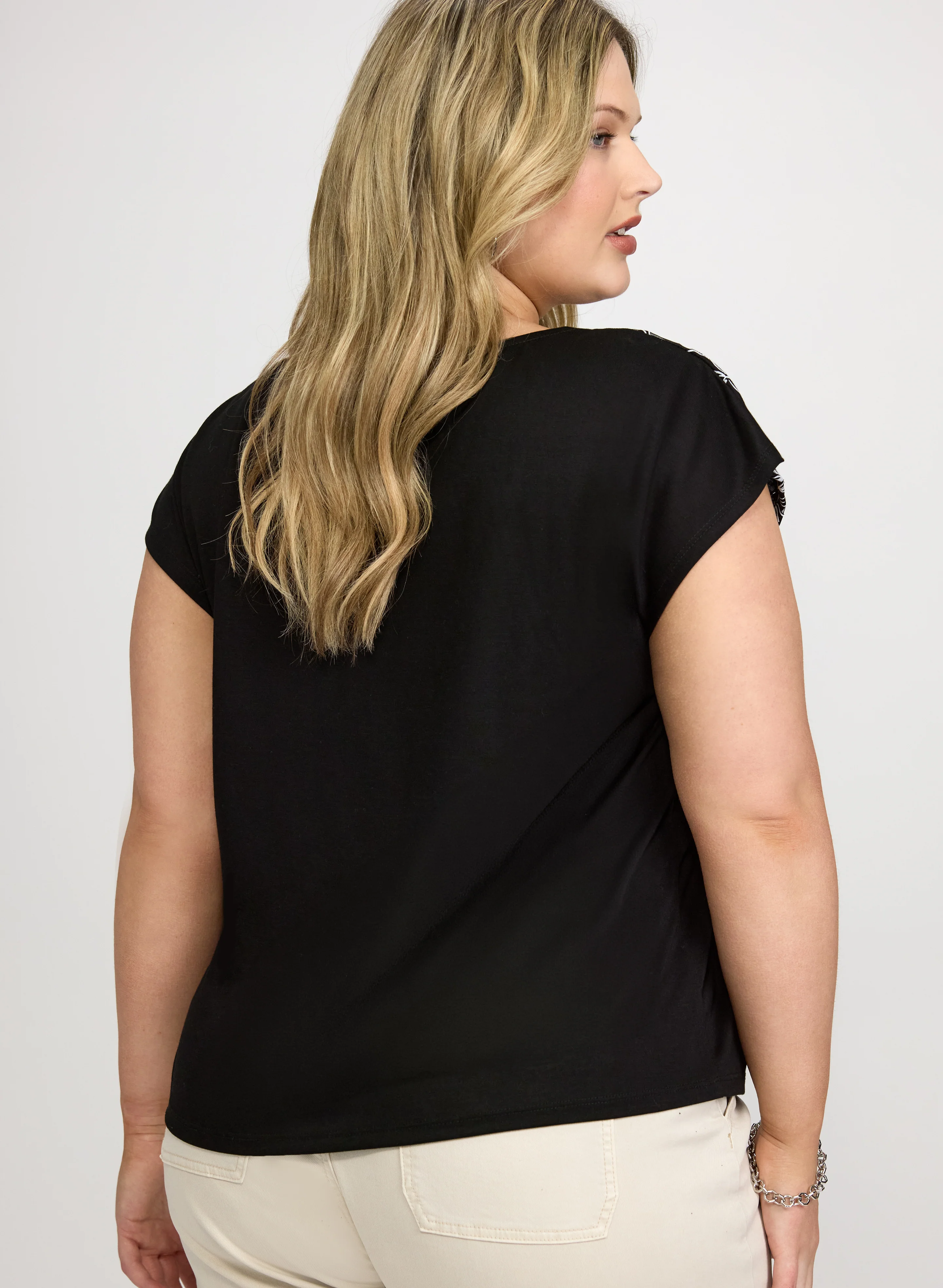 Palm Leaf Applique T-Shirt - Image 4