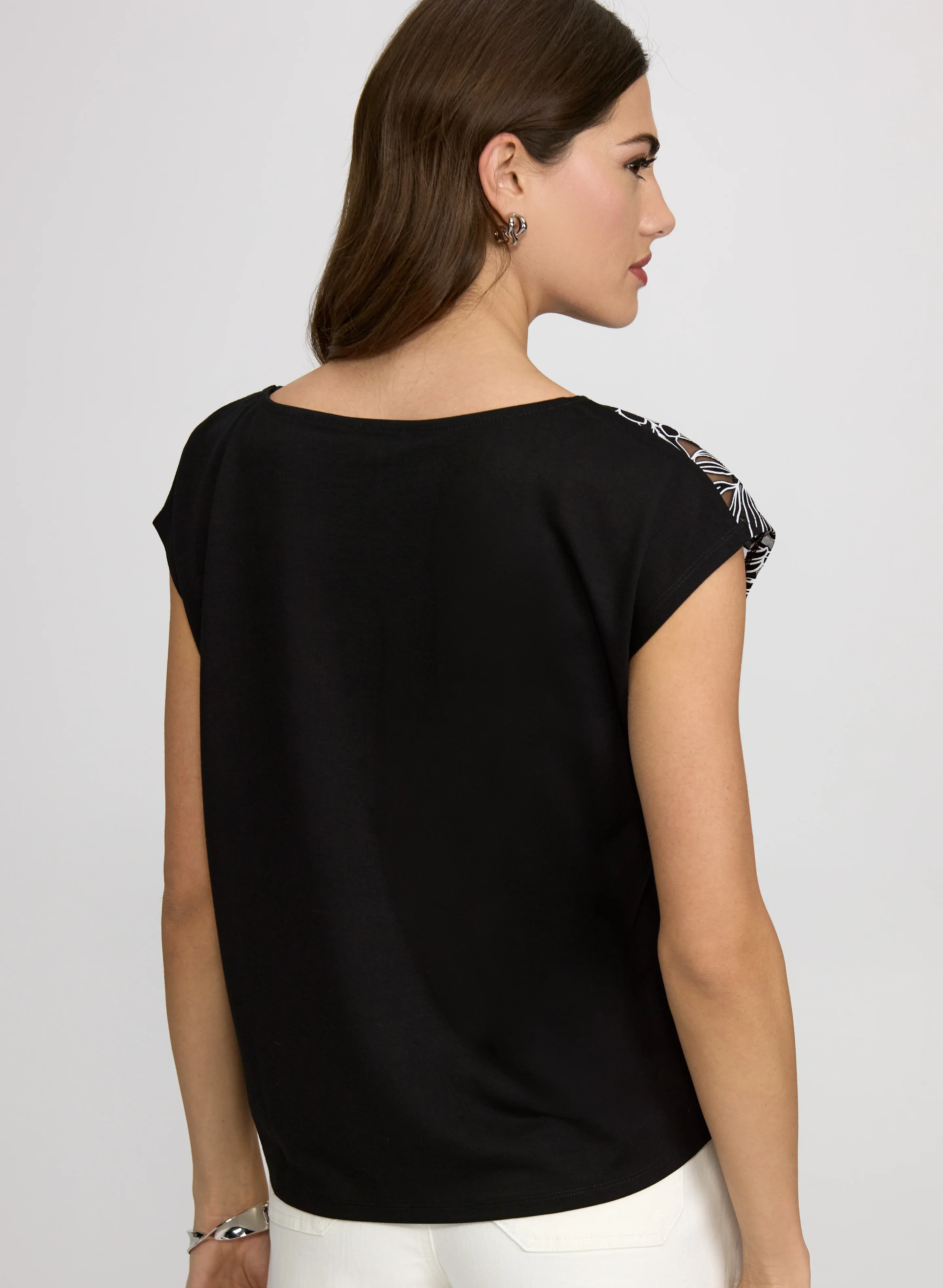 Palm Leaf Applique T-Shirt - Image 5