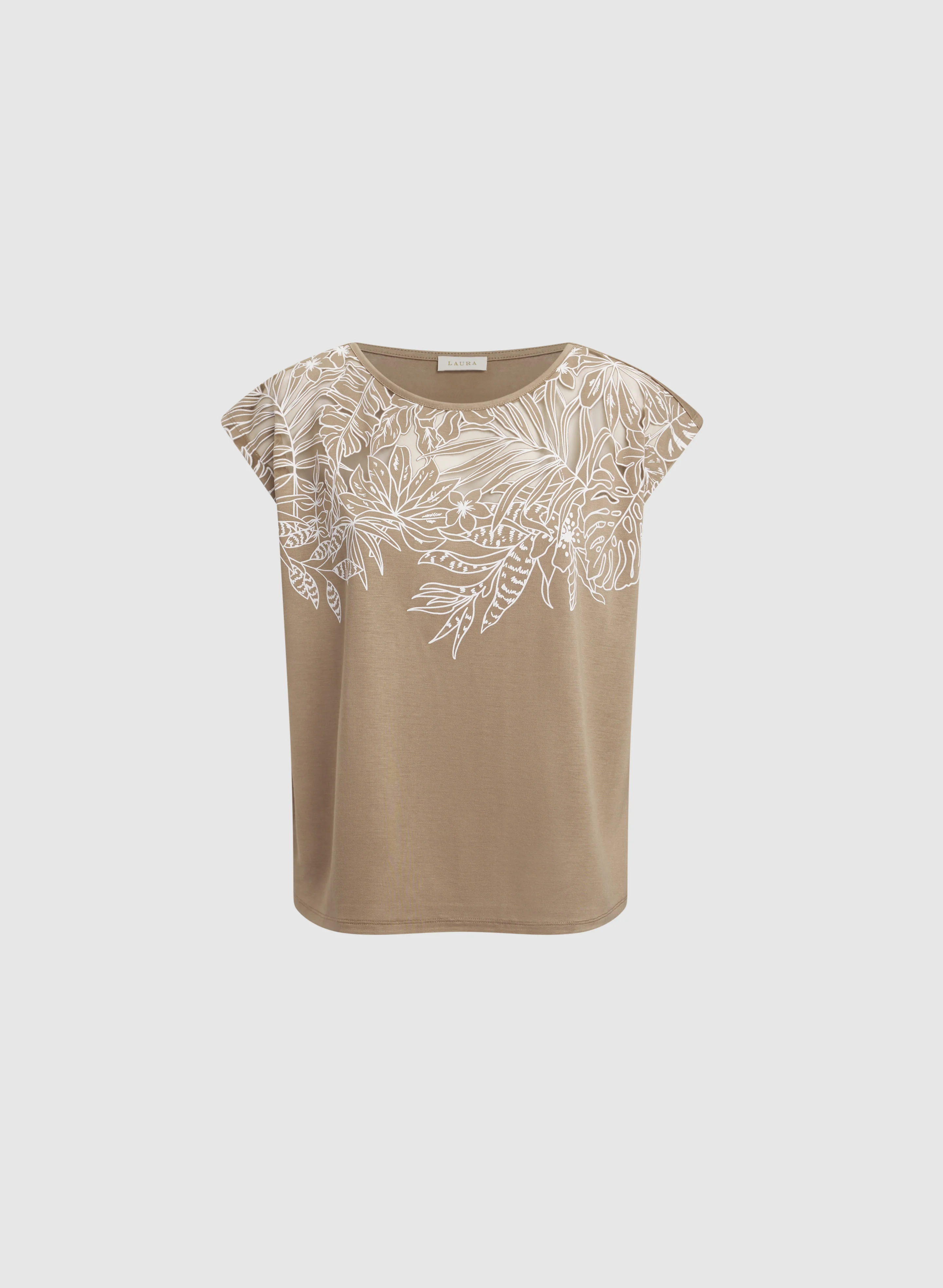 Palm Leaf Applique T-Shirt - Image 6