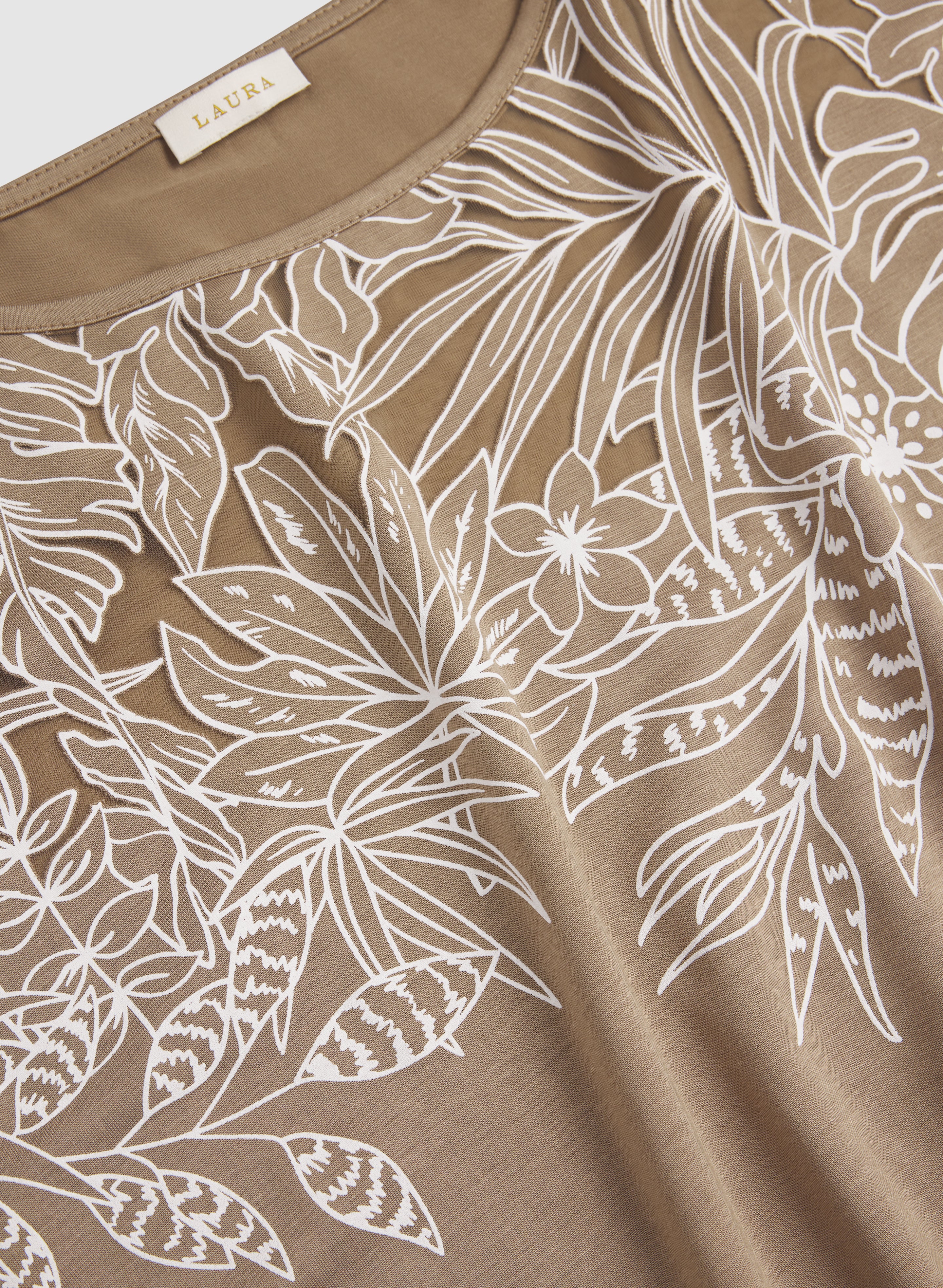 Palm Leaf Applique T-Shirt - Image 7