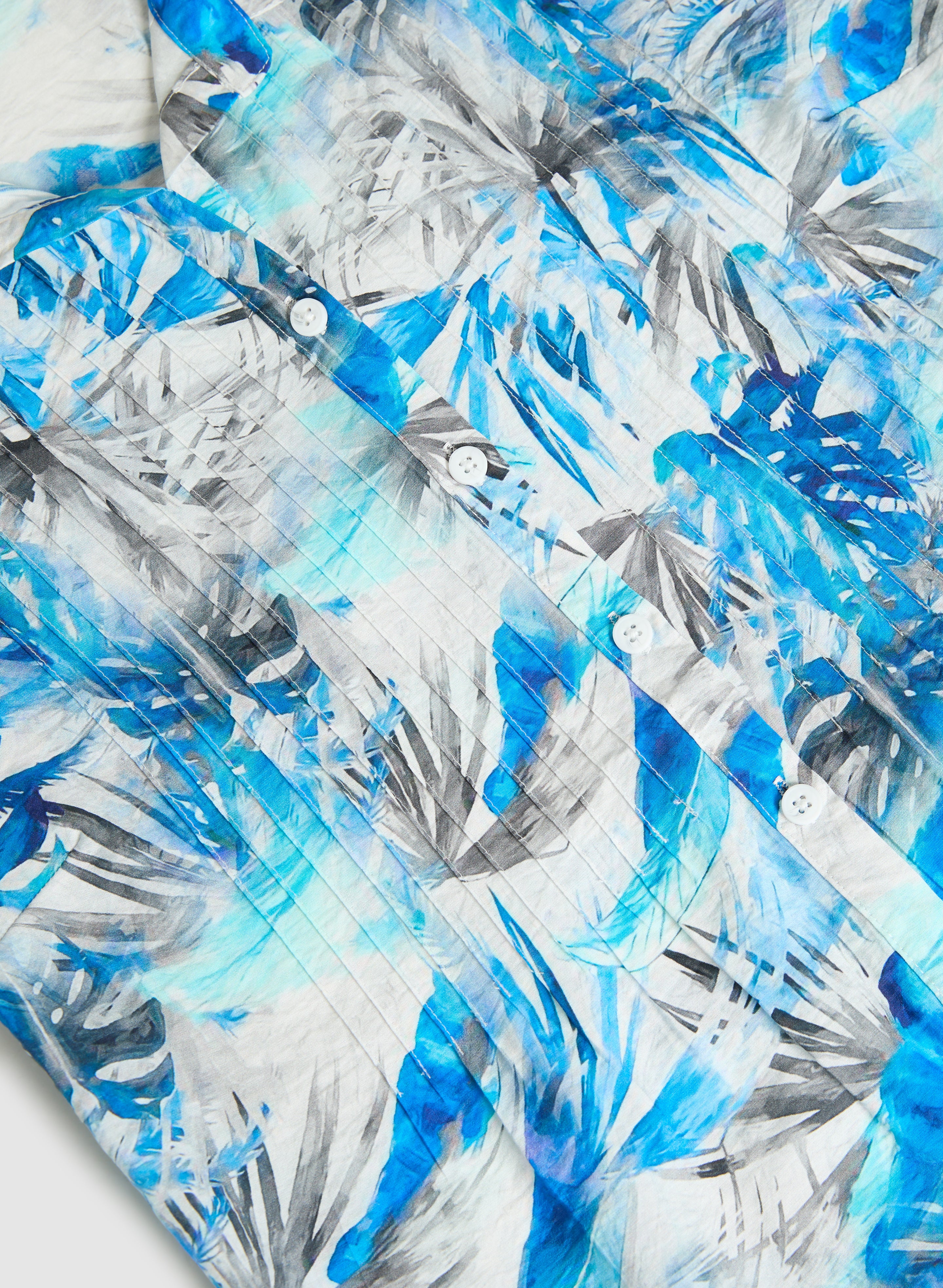 Palm Leaf Print Blouse - Image 8