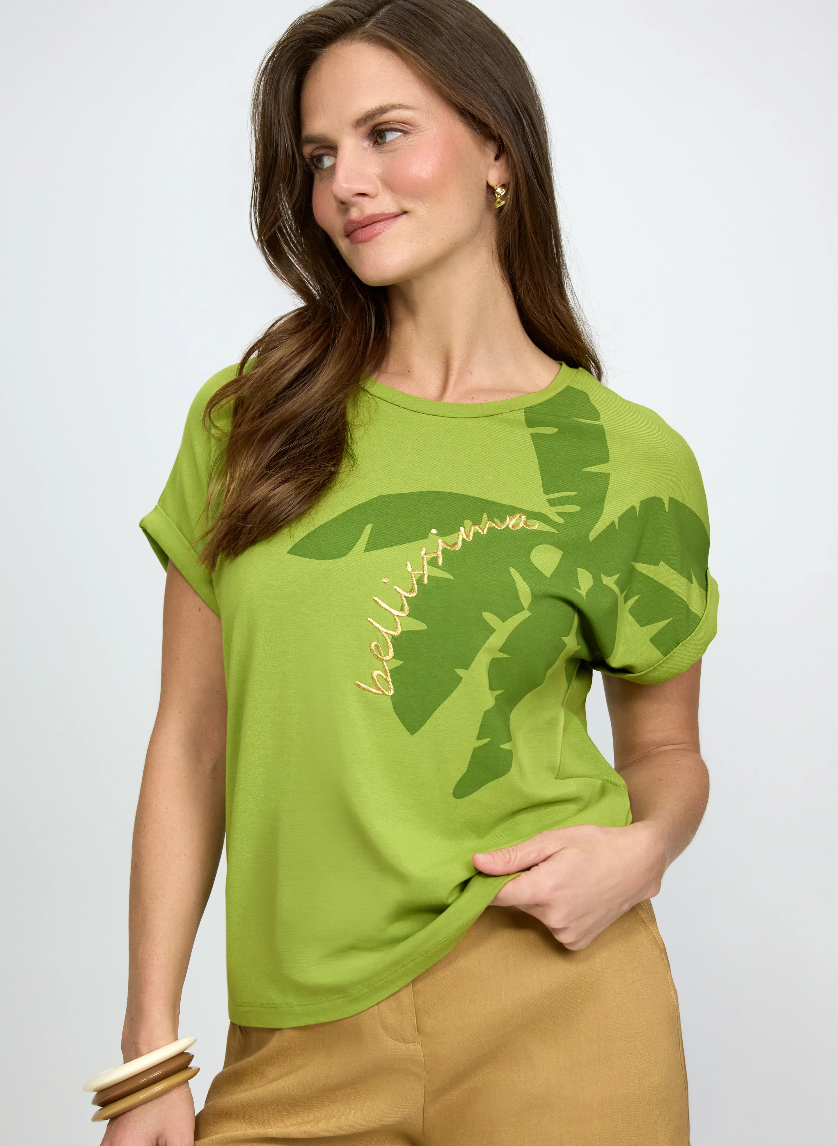 Palm Placement Print T-Shirt - Image 5