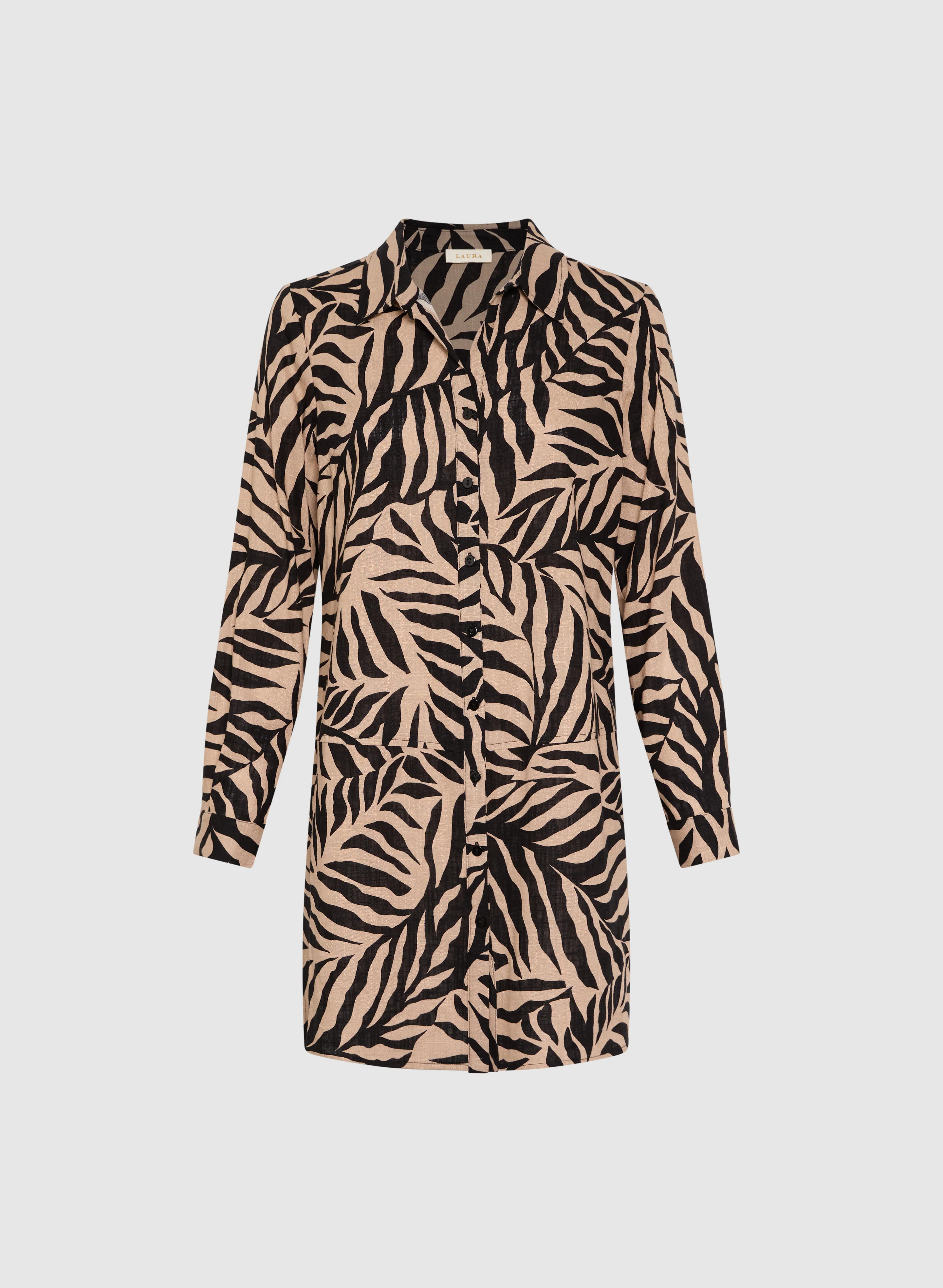 Palm Leaf Print Blouse - Image 5
