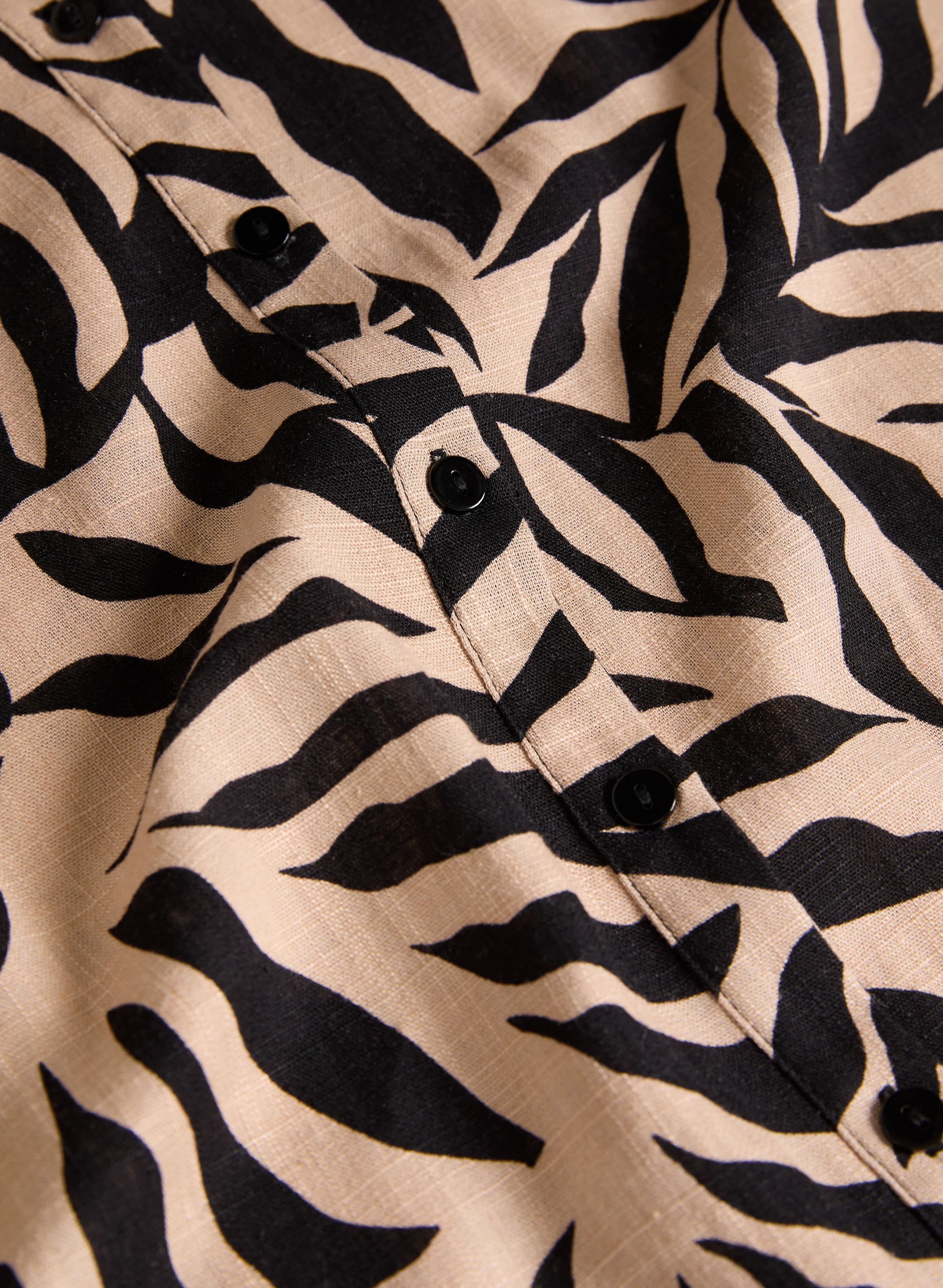 Palm Leaf Print Blouse - Image 6