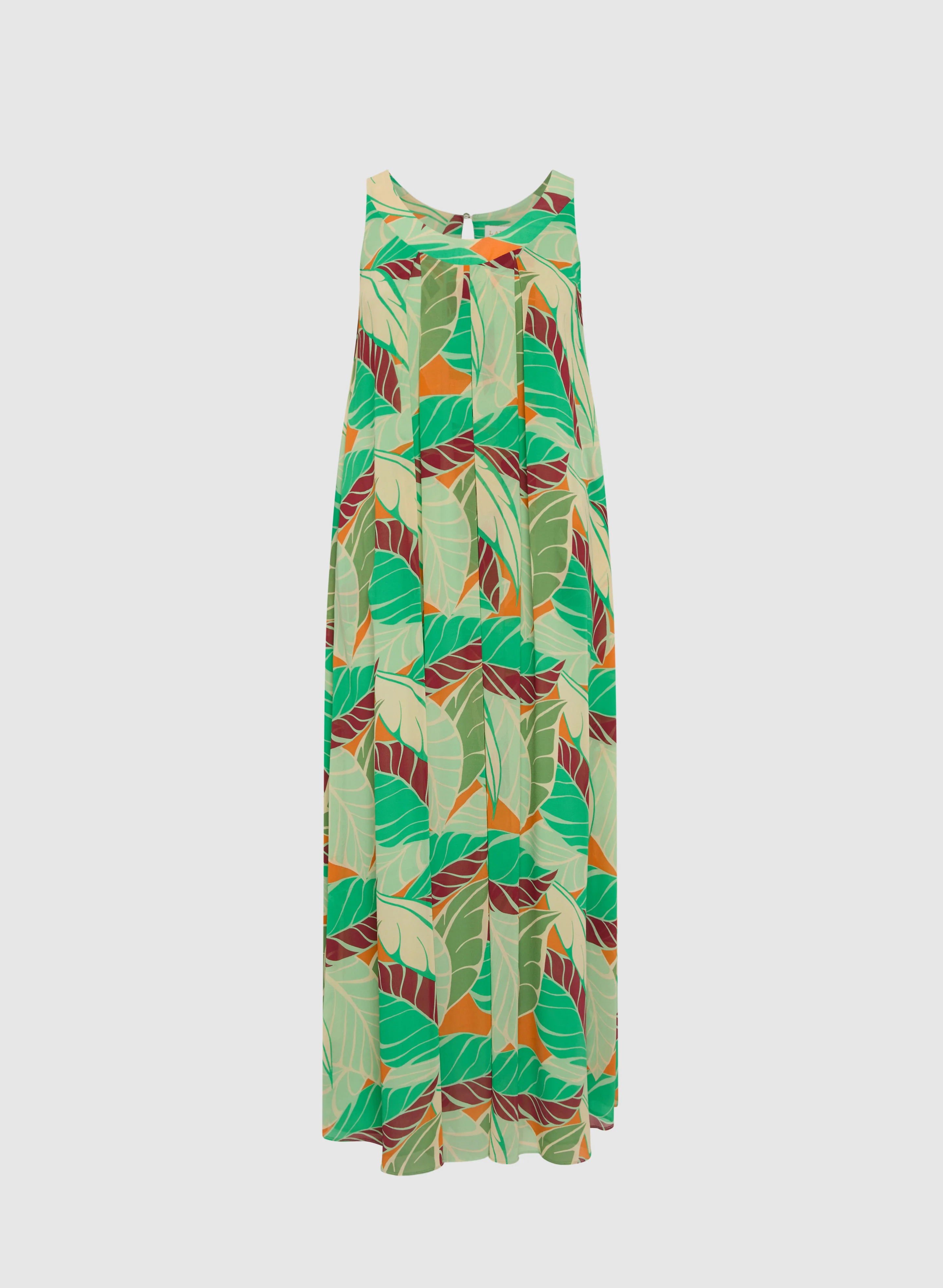 Palm Print Maxi Dress - Image 6