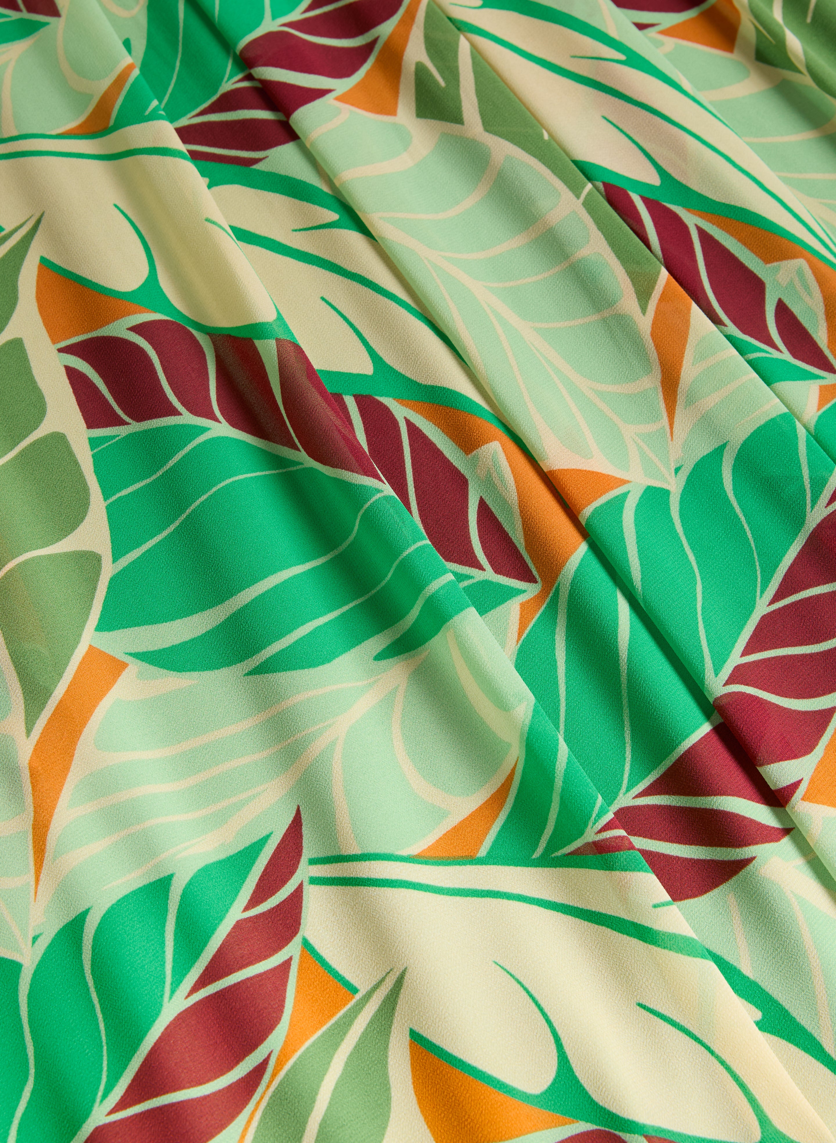 Palm Print Maxi Dress - Image 7