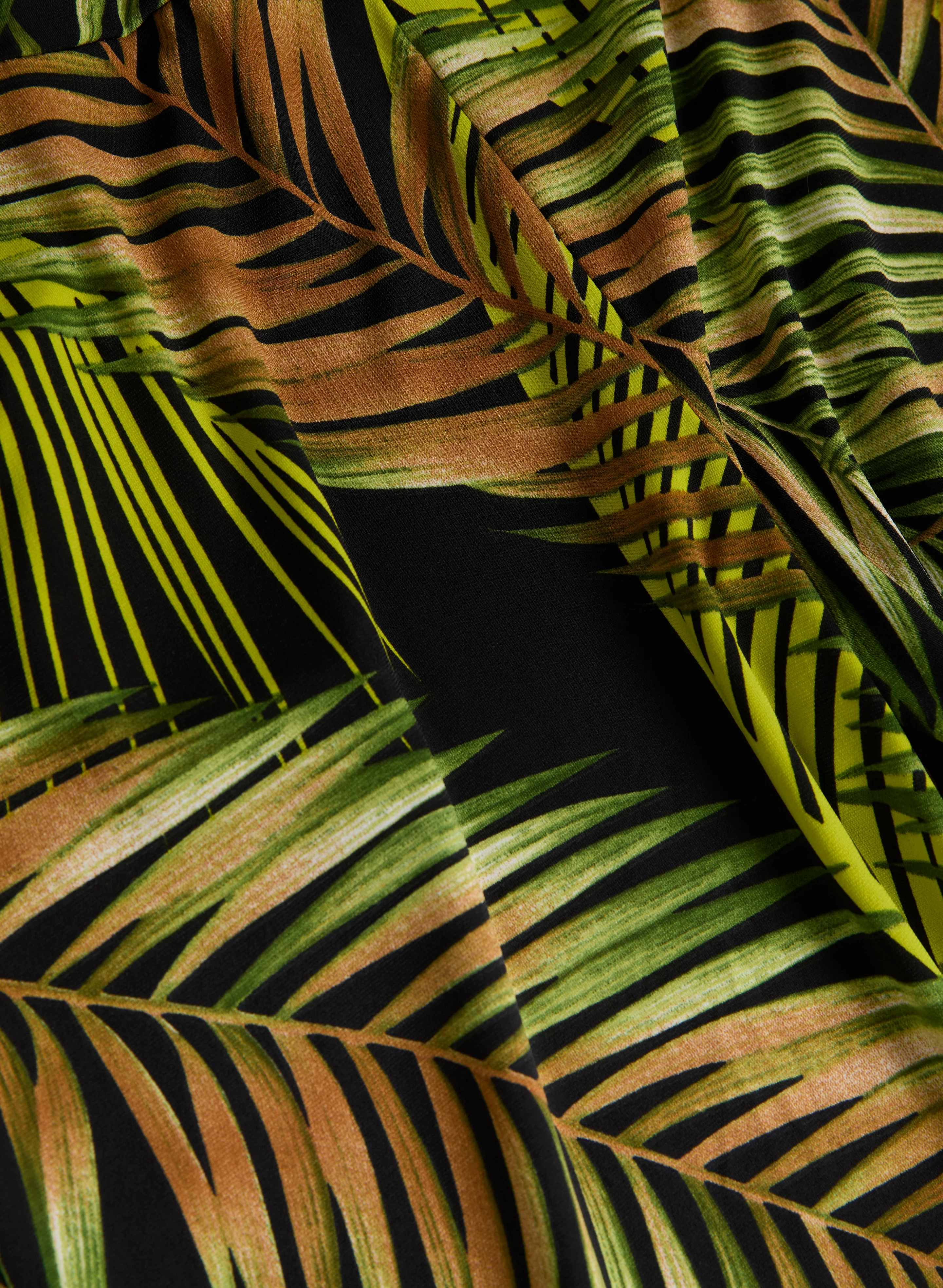 Palm Print Wide Leg Pants - Image 7