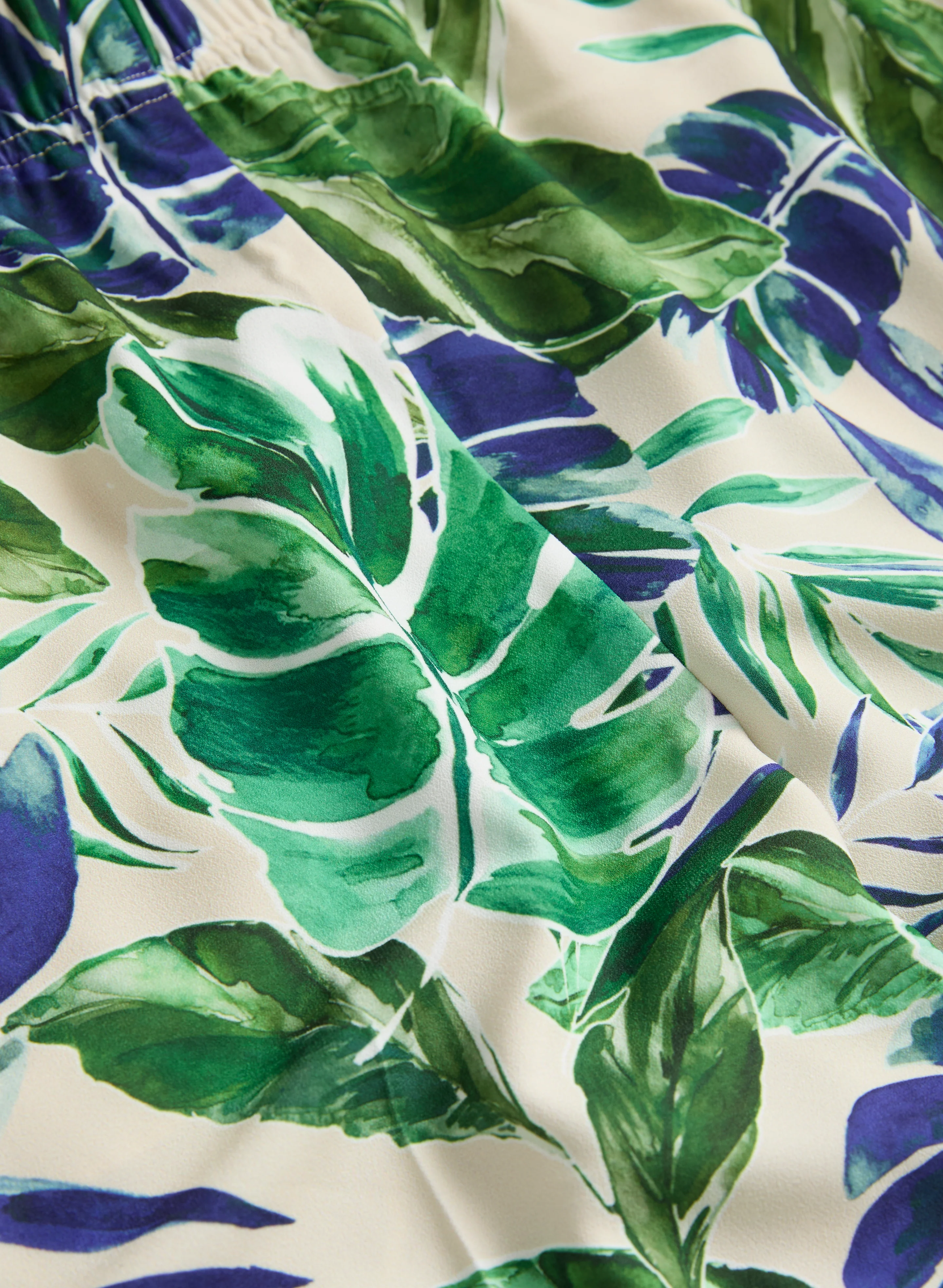 Palm Print Wide Leg Pants - Image 7