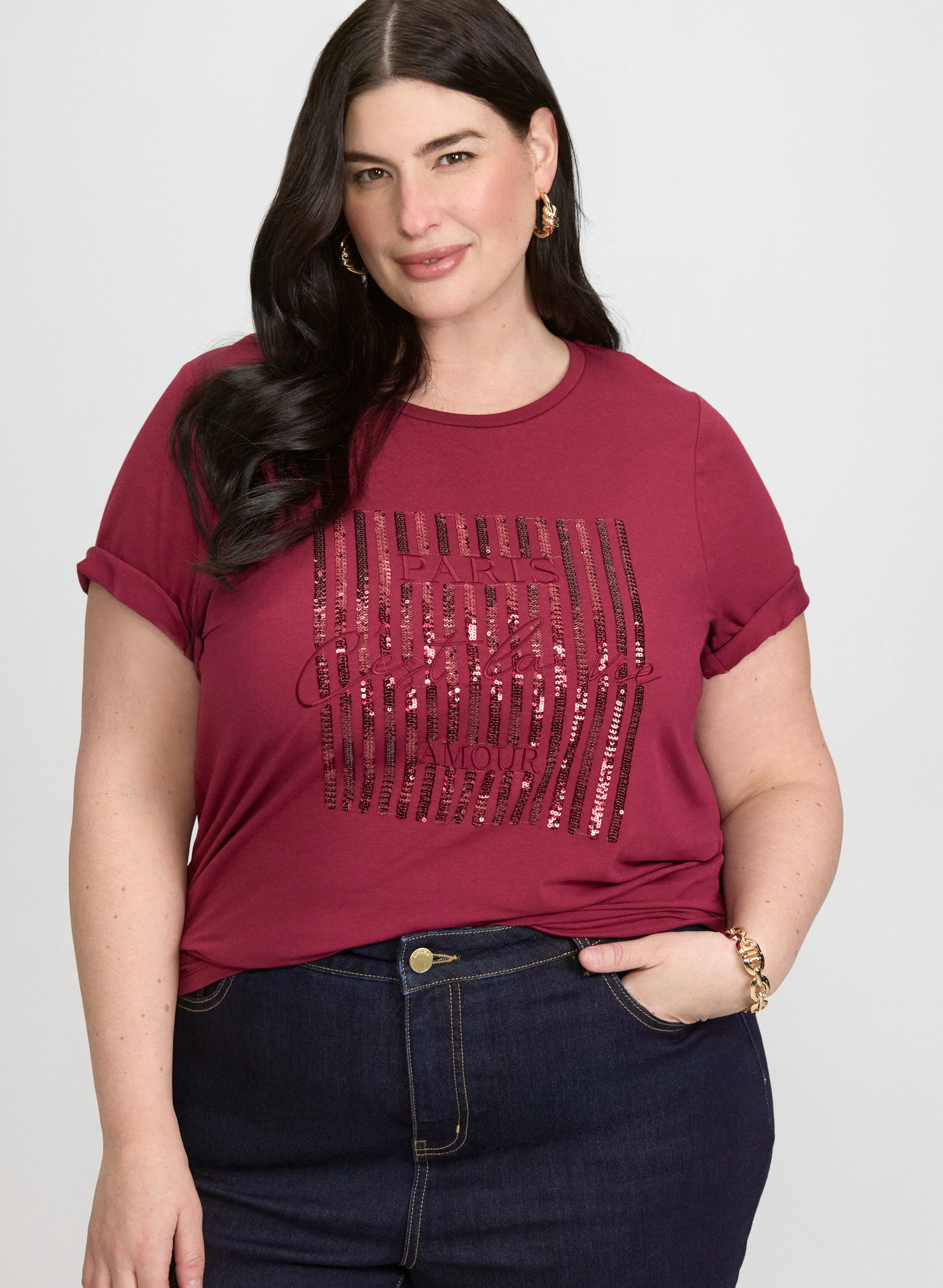 Paris Sequin T-Shirt