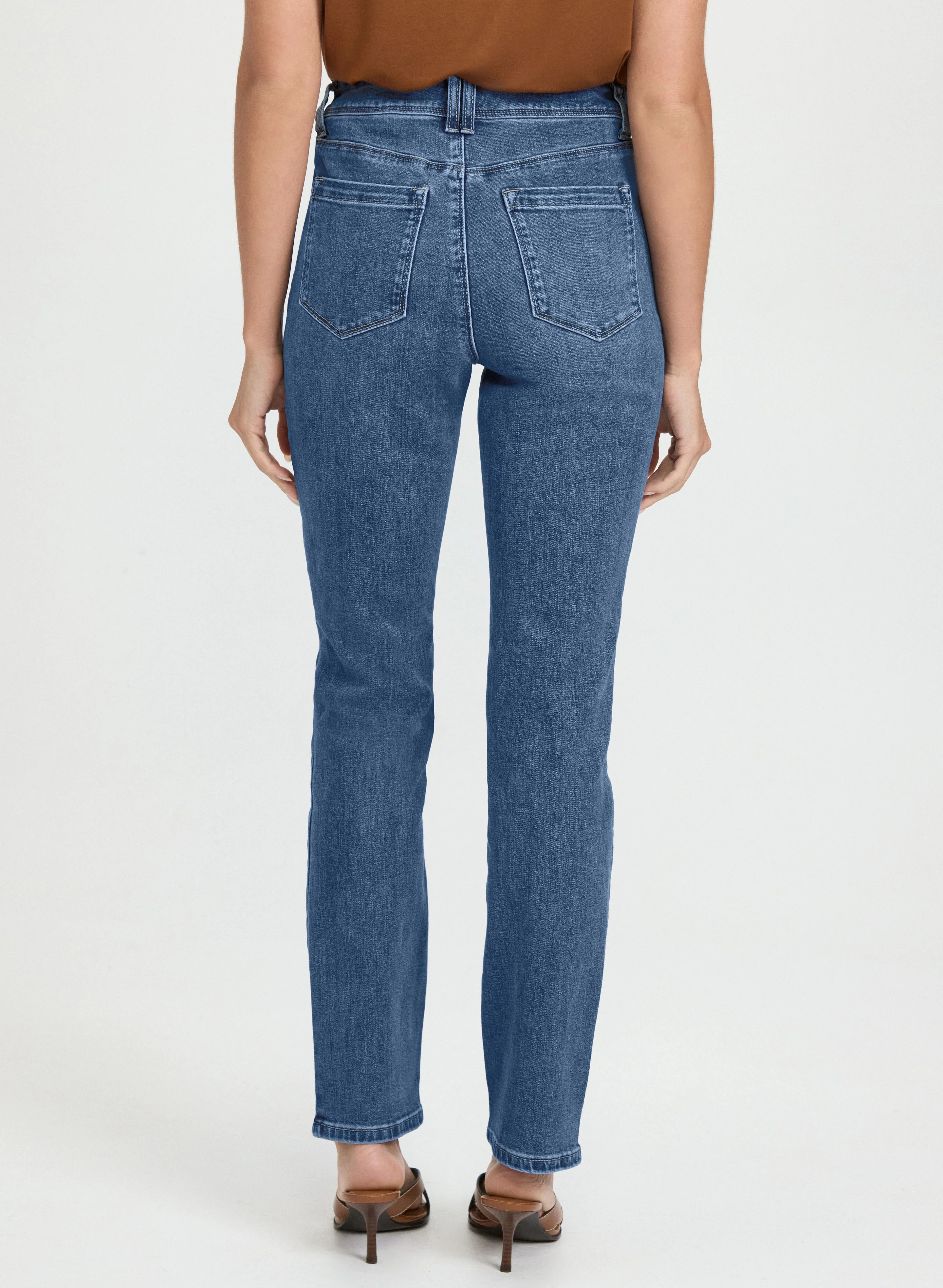 Patch Pocket Straight-Leg Jeans - Image 2