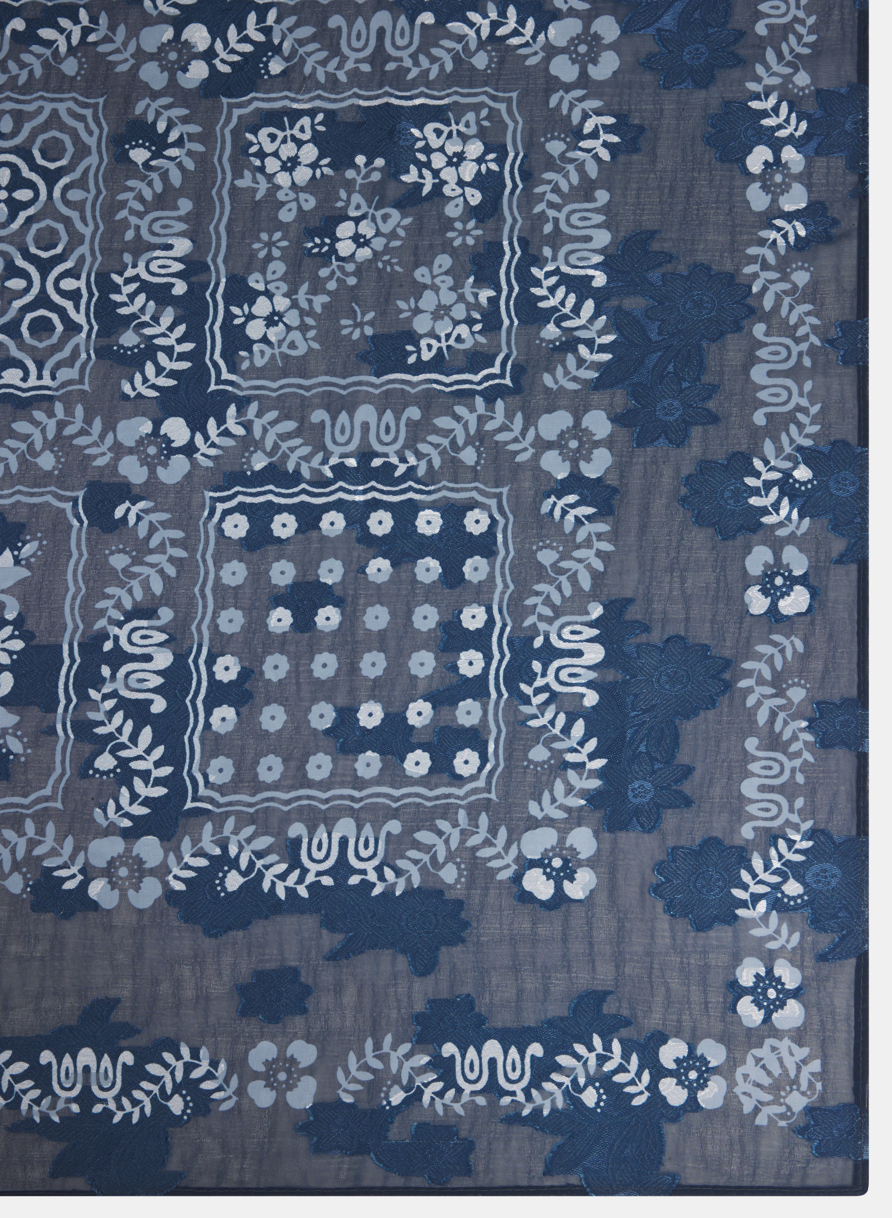 Patchwork Tile Print Scarf - Image 3