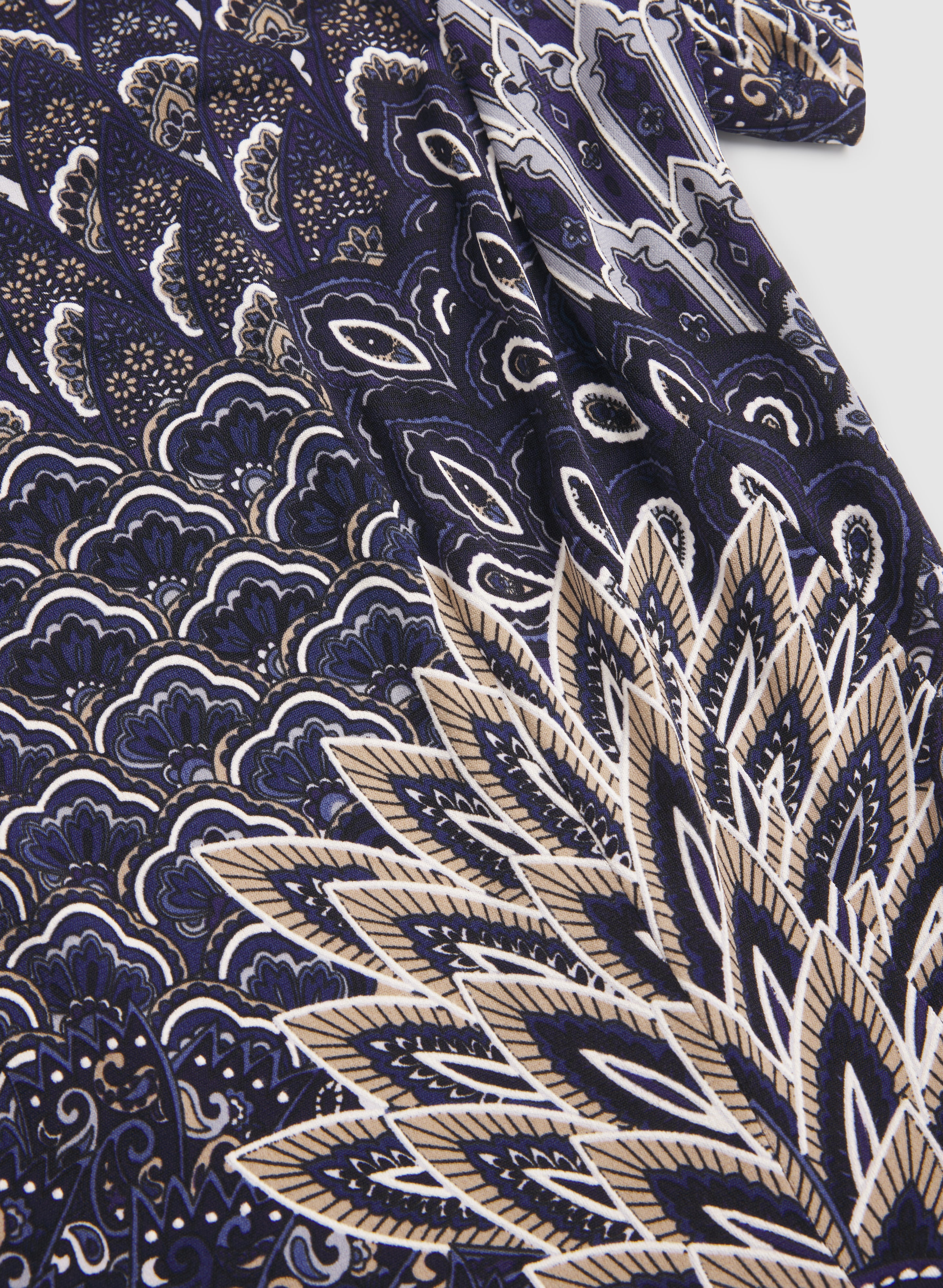 Peacock Print Dress - Image 7