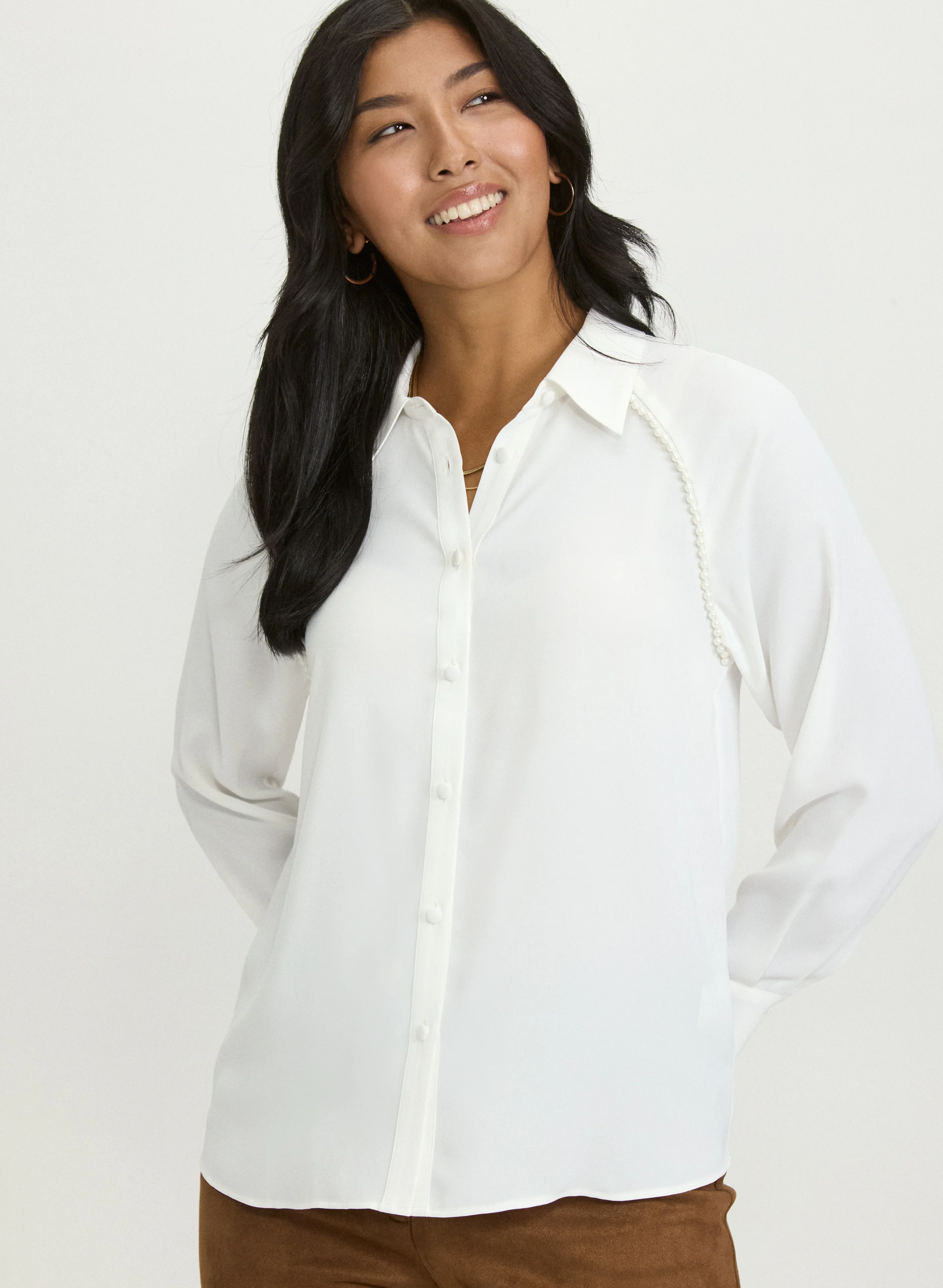 Pearl Detail Blouse - Image 2