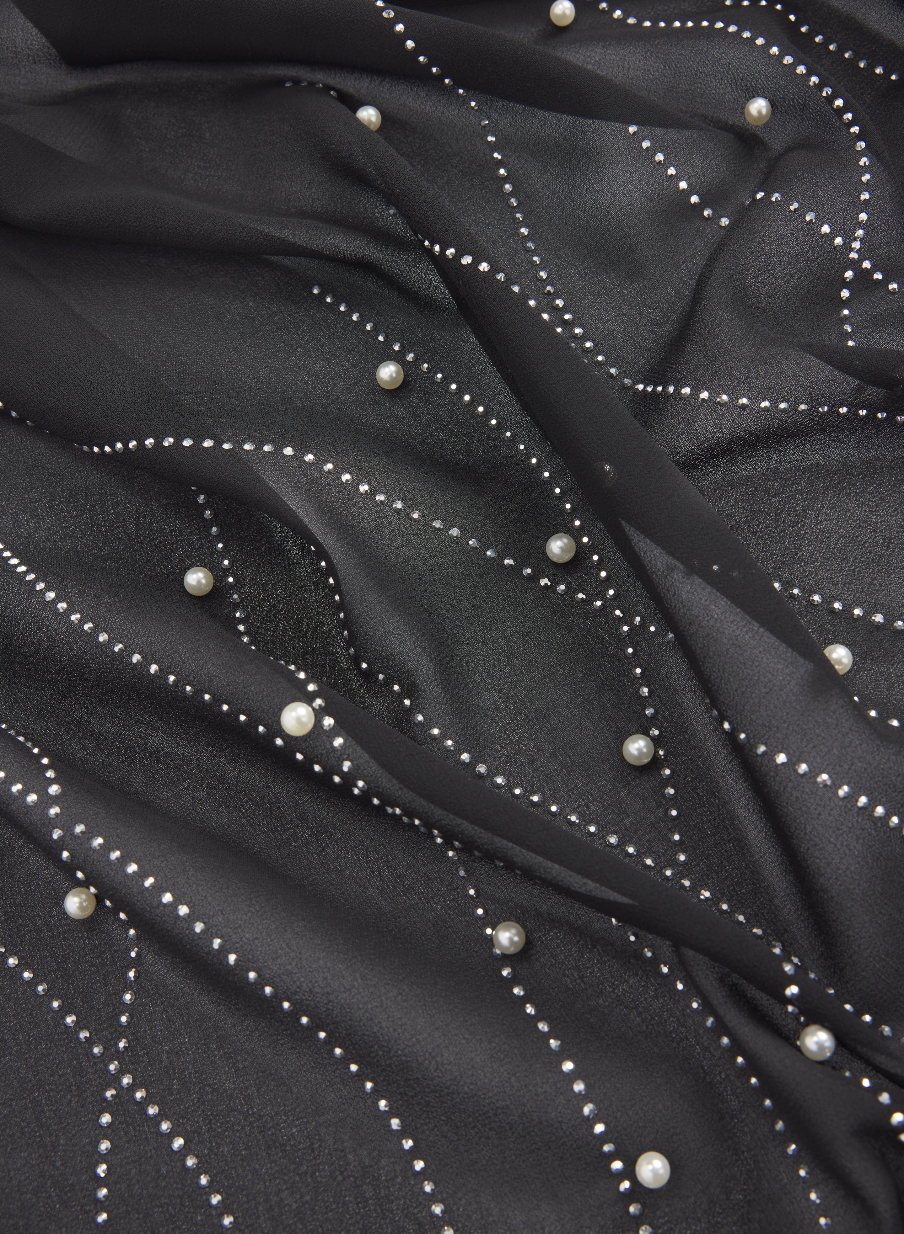 Pearl Detail Scarf - Image 2