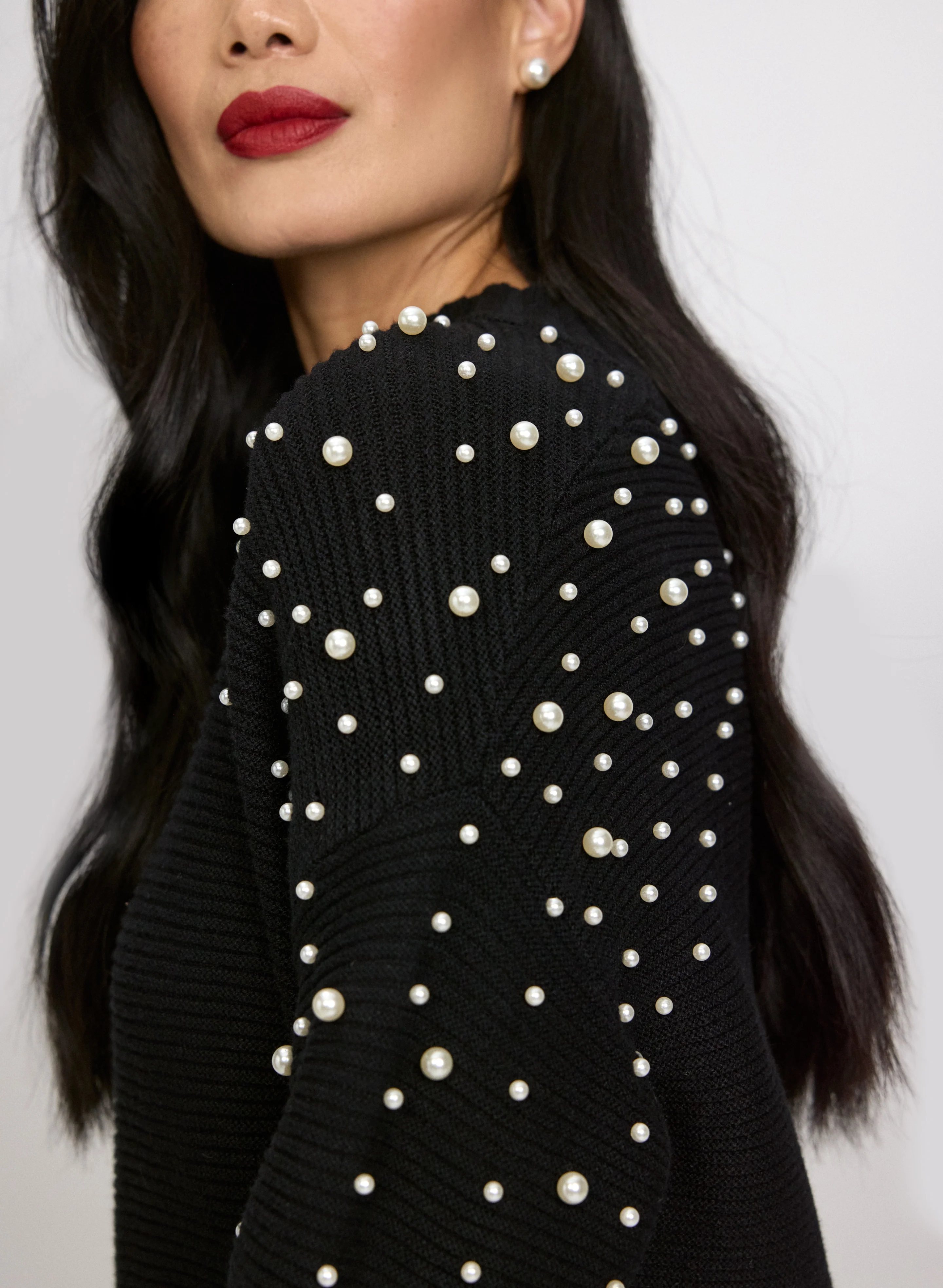 Pearl Embellished Sweater - Image 2