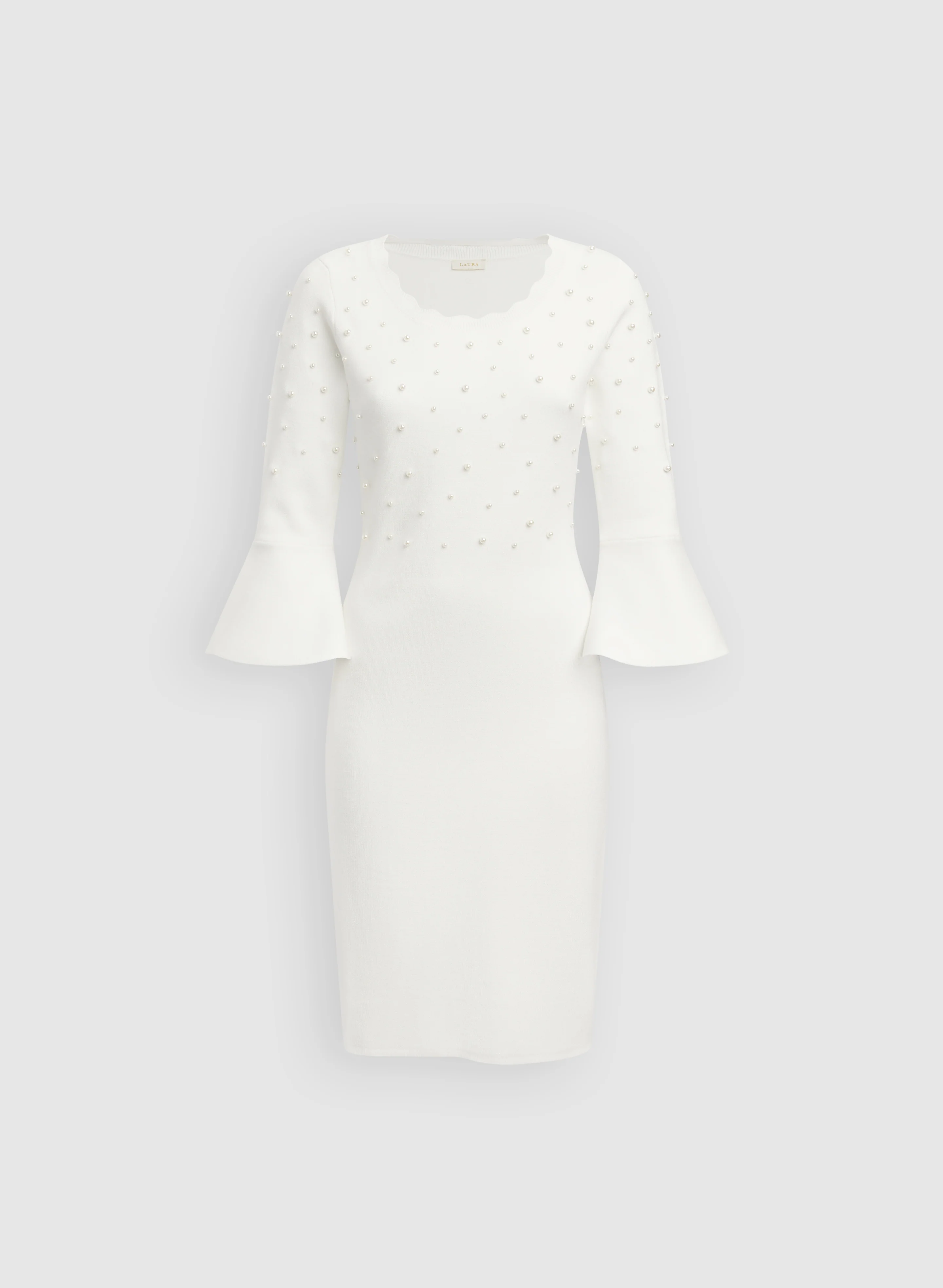 Pearl Embellished Sweater Dress - Image 6