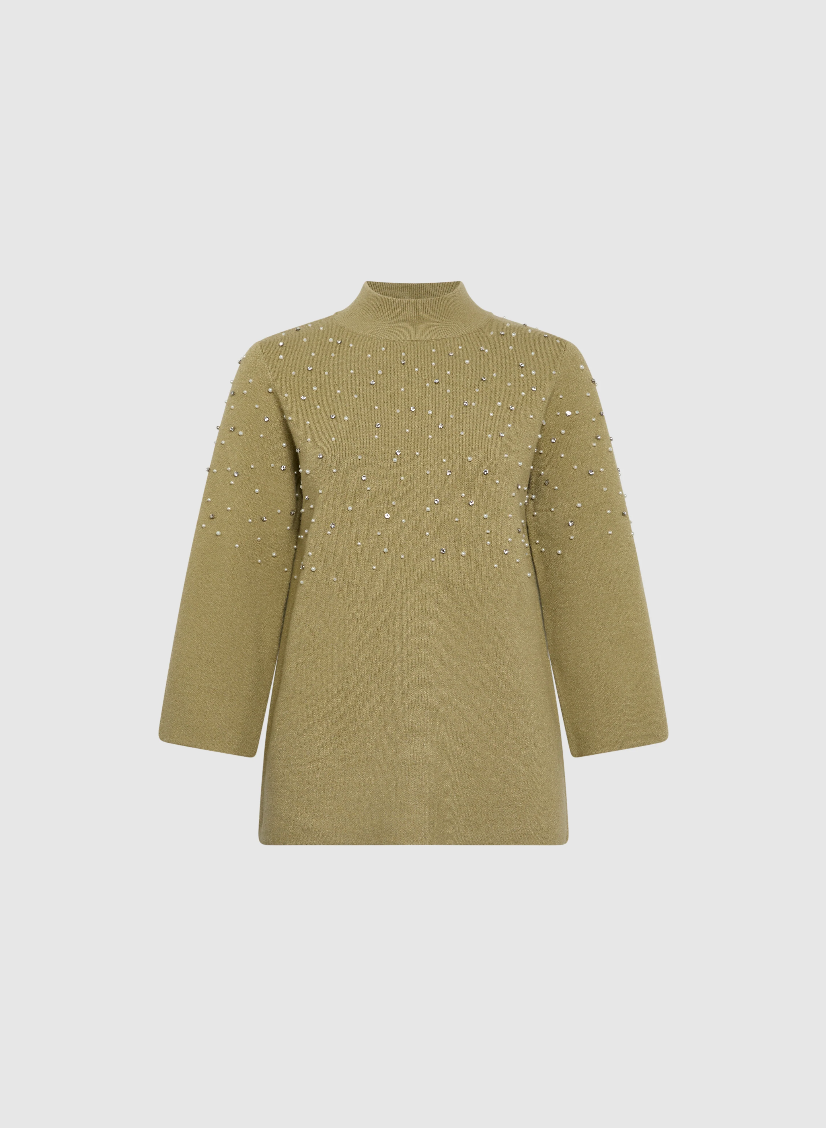 Pearl & Rhinestone Trim Sweater - Image 6