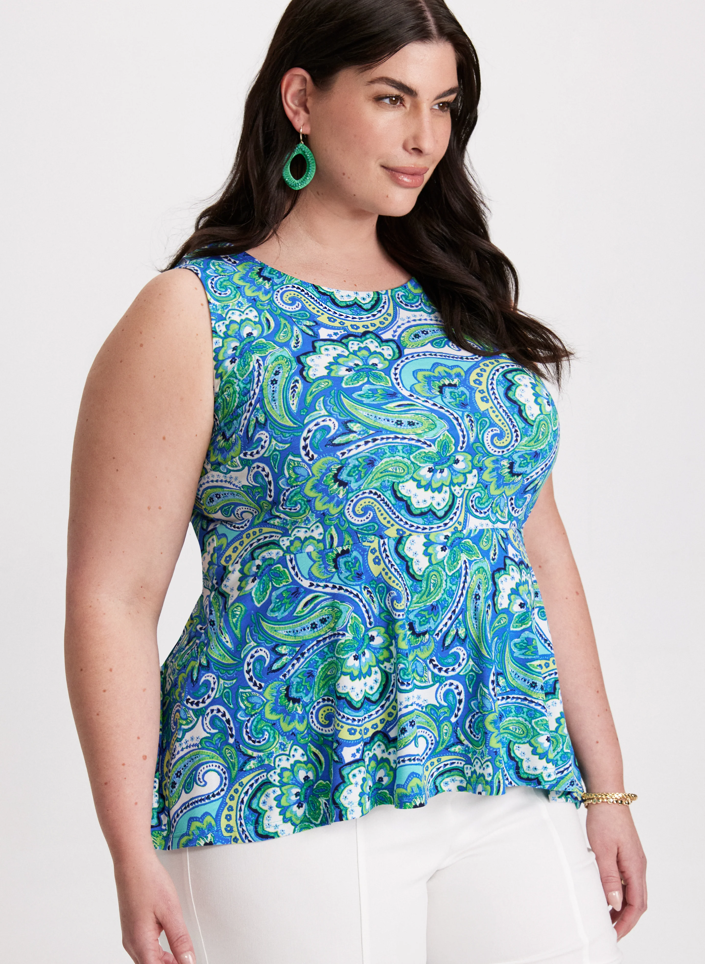Peplum Paisley Top - Image 5
