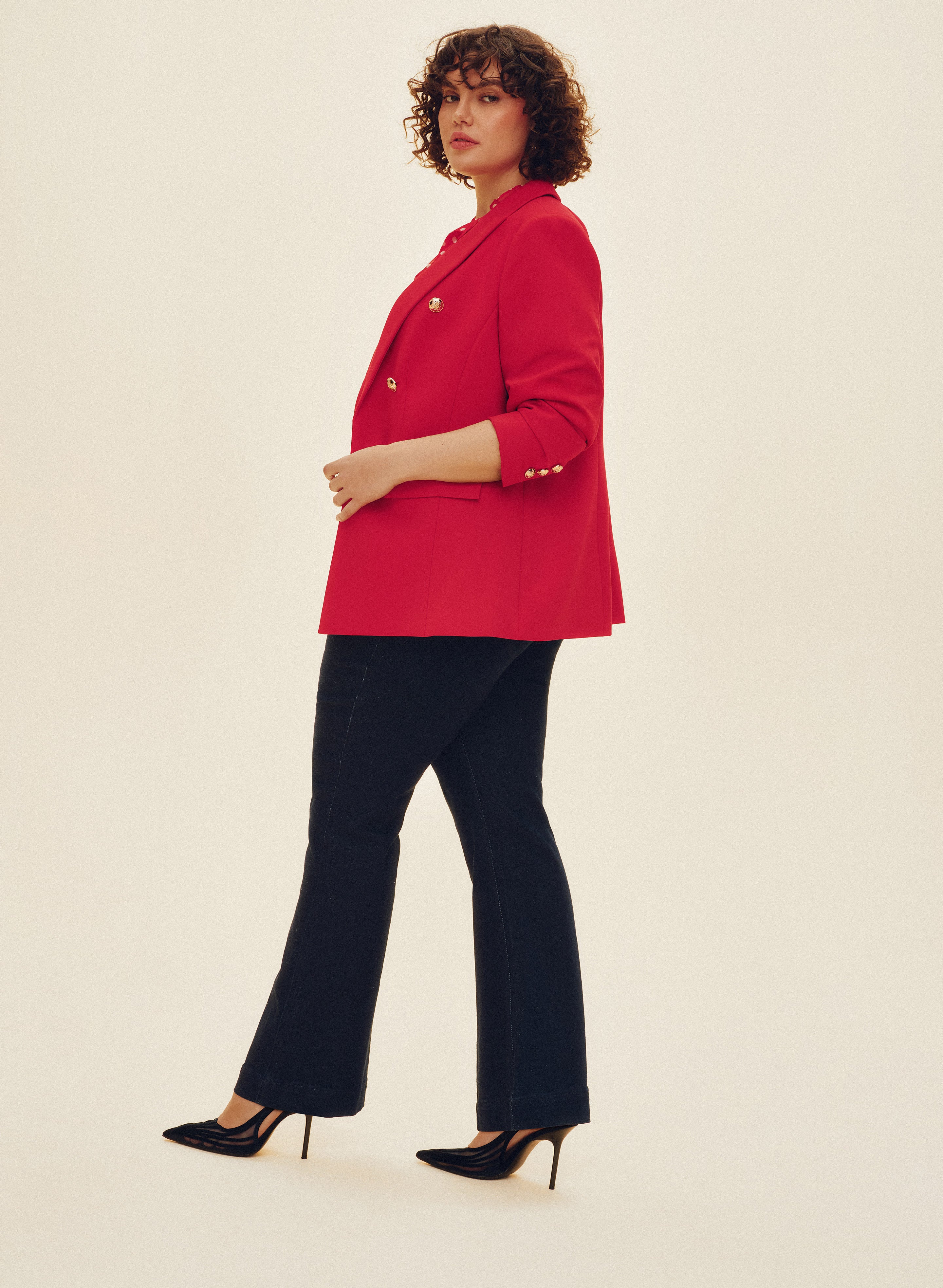 Pinched Seam Flare-Leg Jeans - Image 3