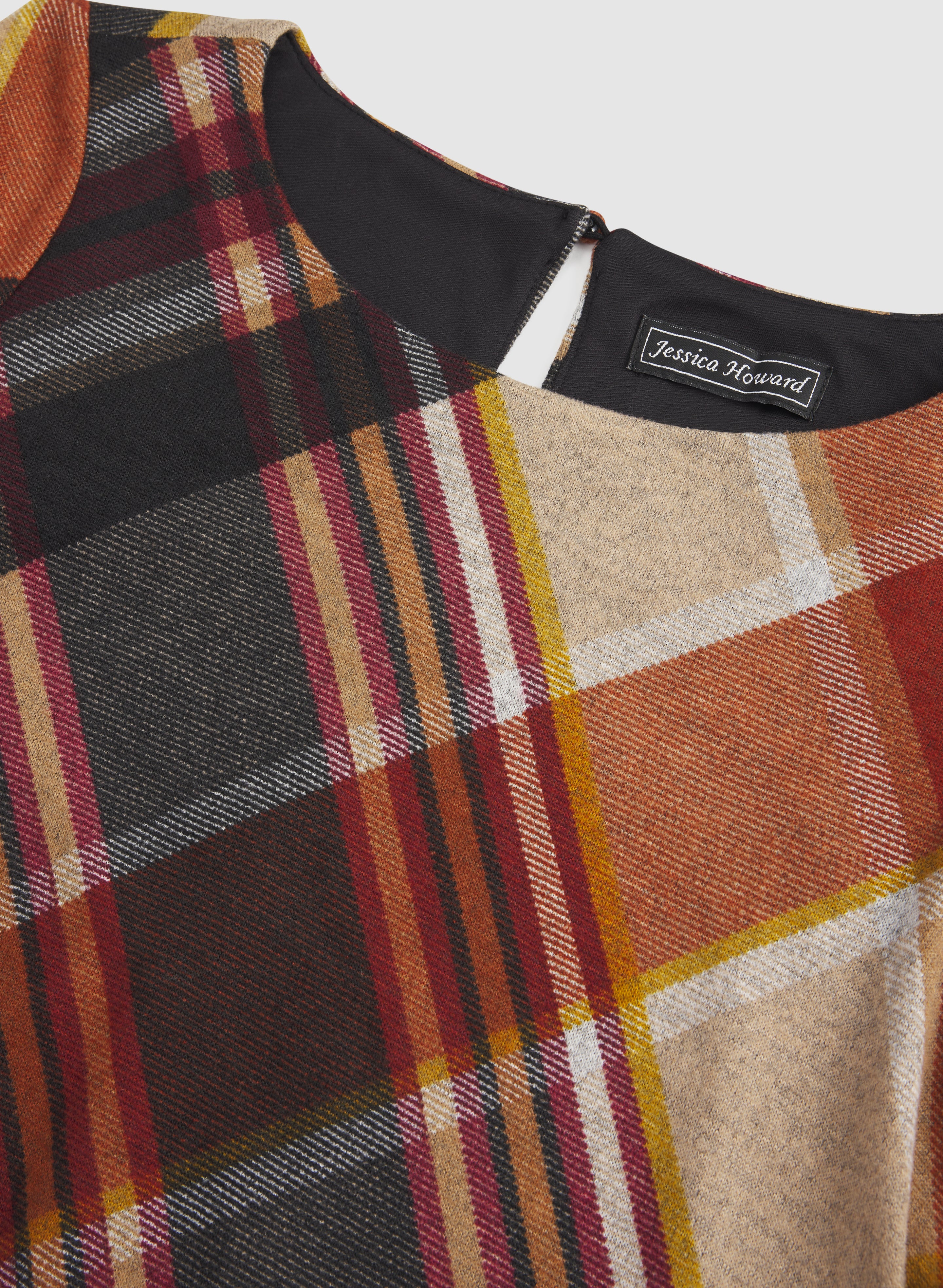 Plaid Bell Sleeve Dress - Image 7
