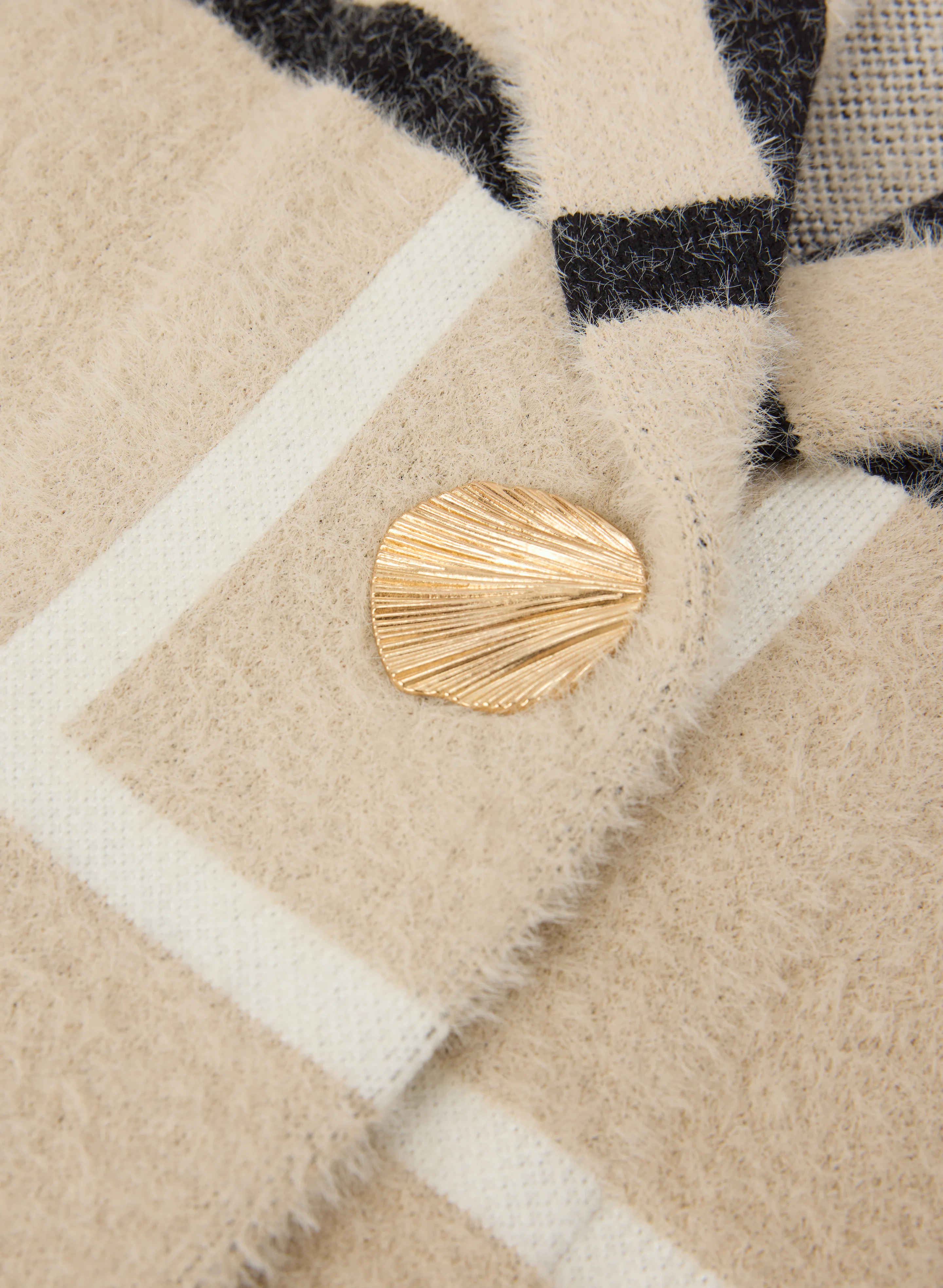 Plaid Knit Cardigan - Image 7