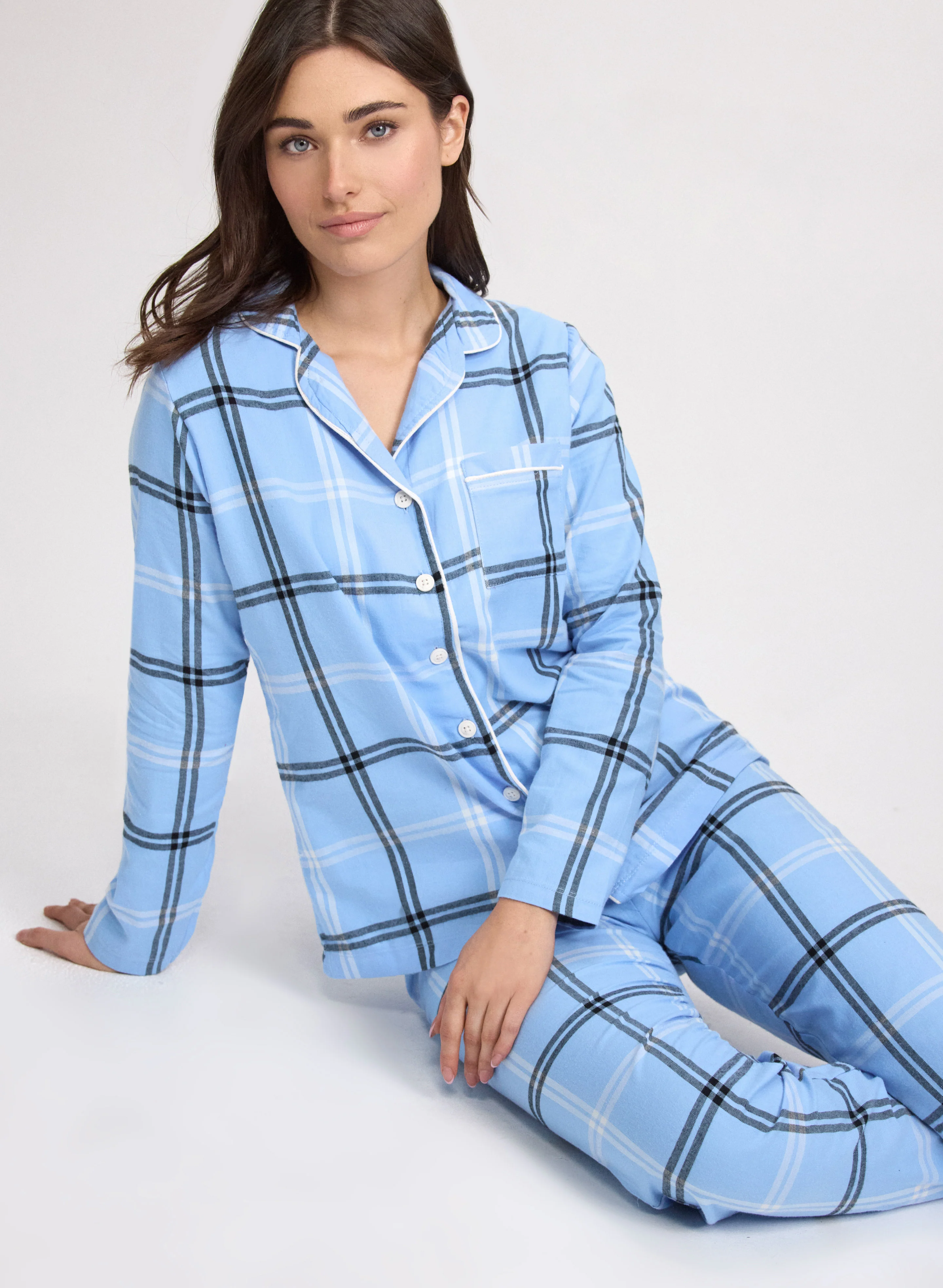 Plaid Print Pyjama Set - Image 6