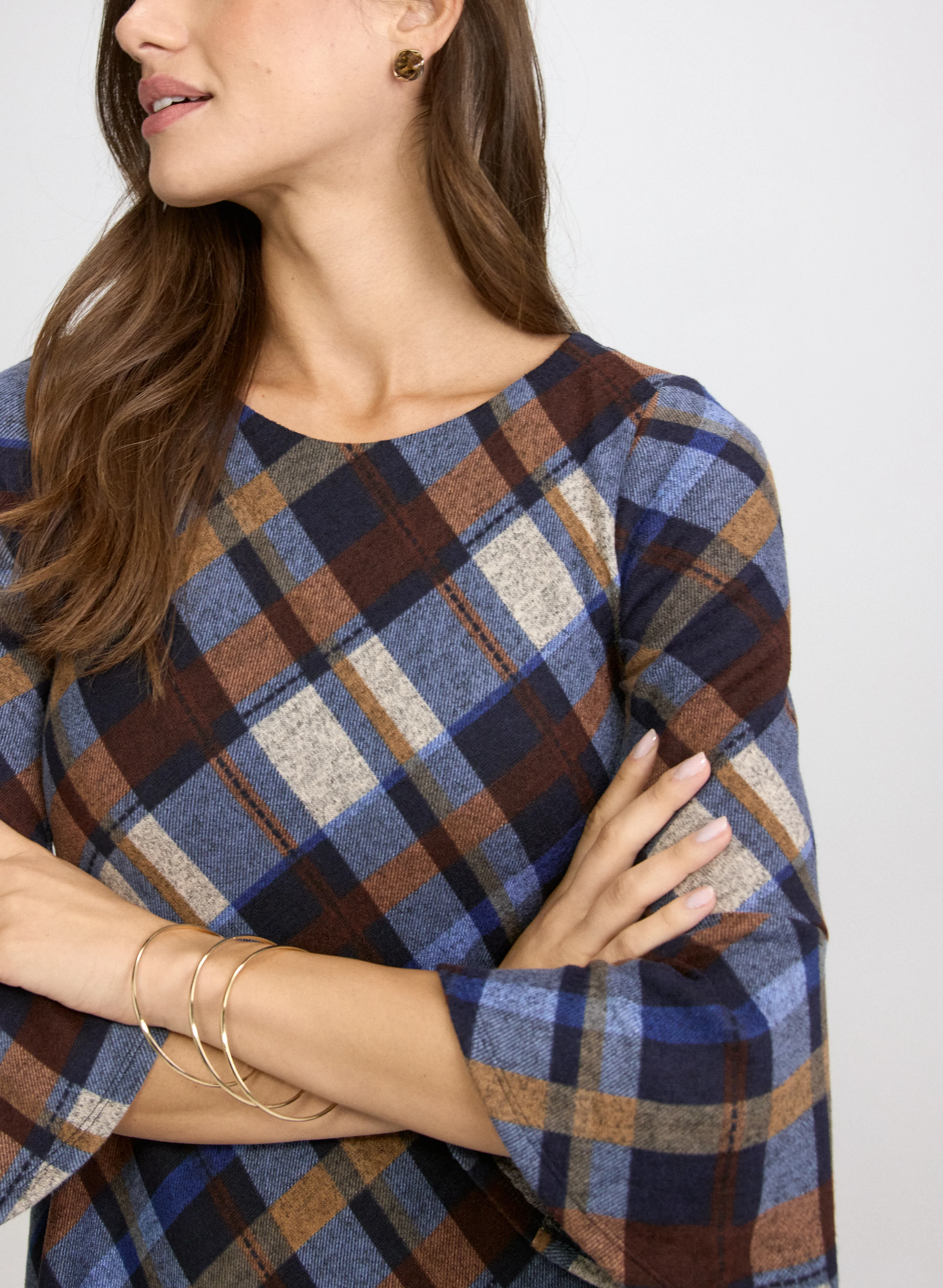 Plaid Sweater Dress - Image 5