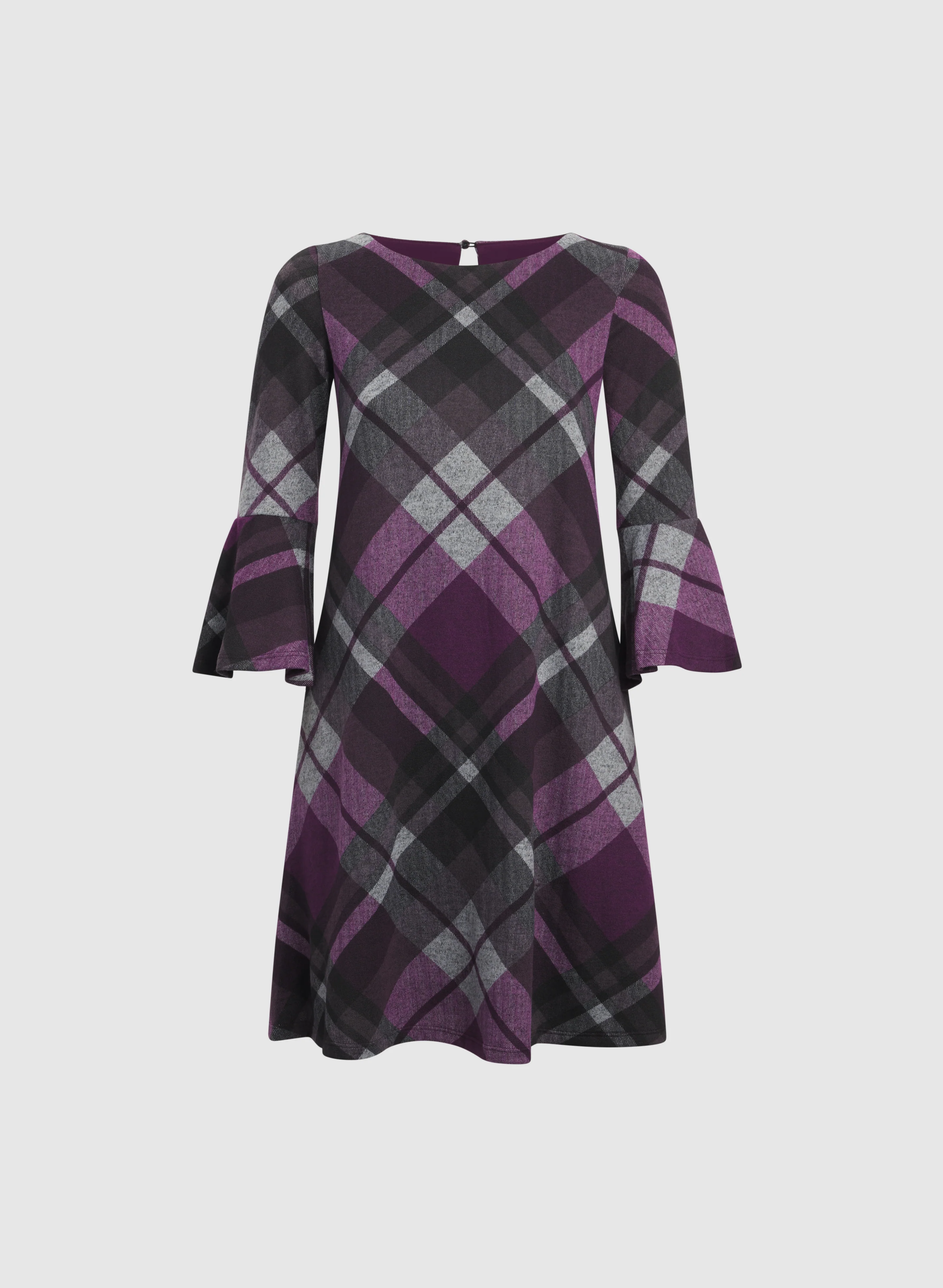 Plaid Sweater Dress - Image 6