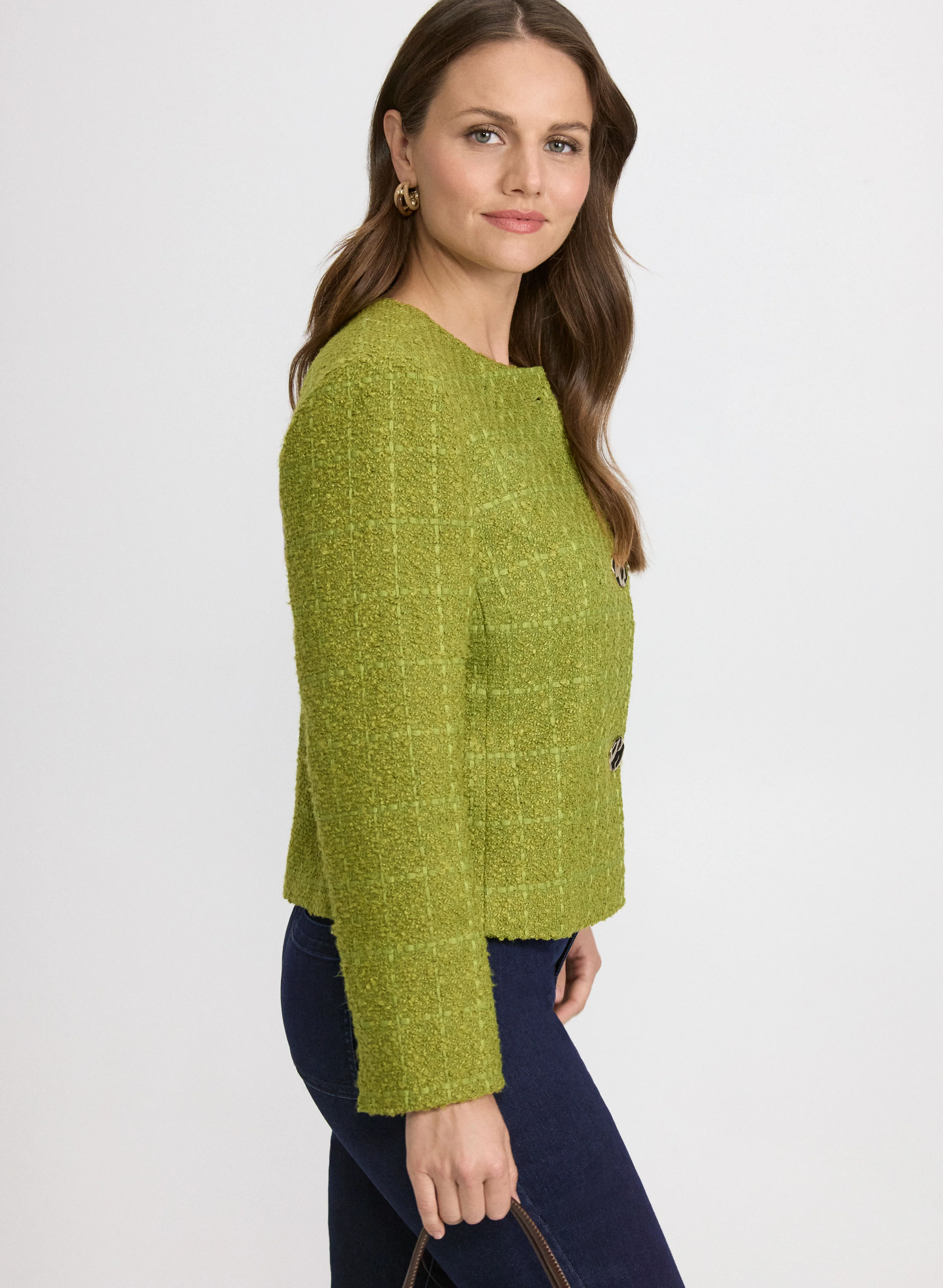 Plaid Tweed Jacket - Image 2
