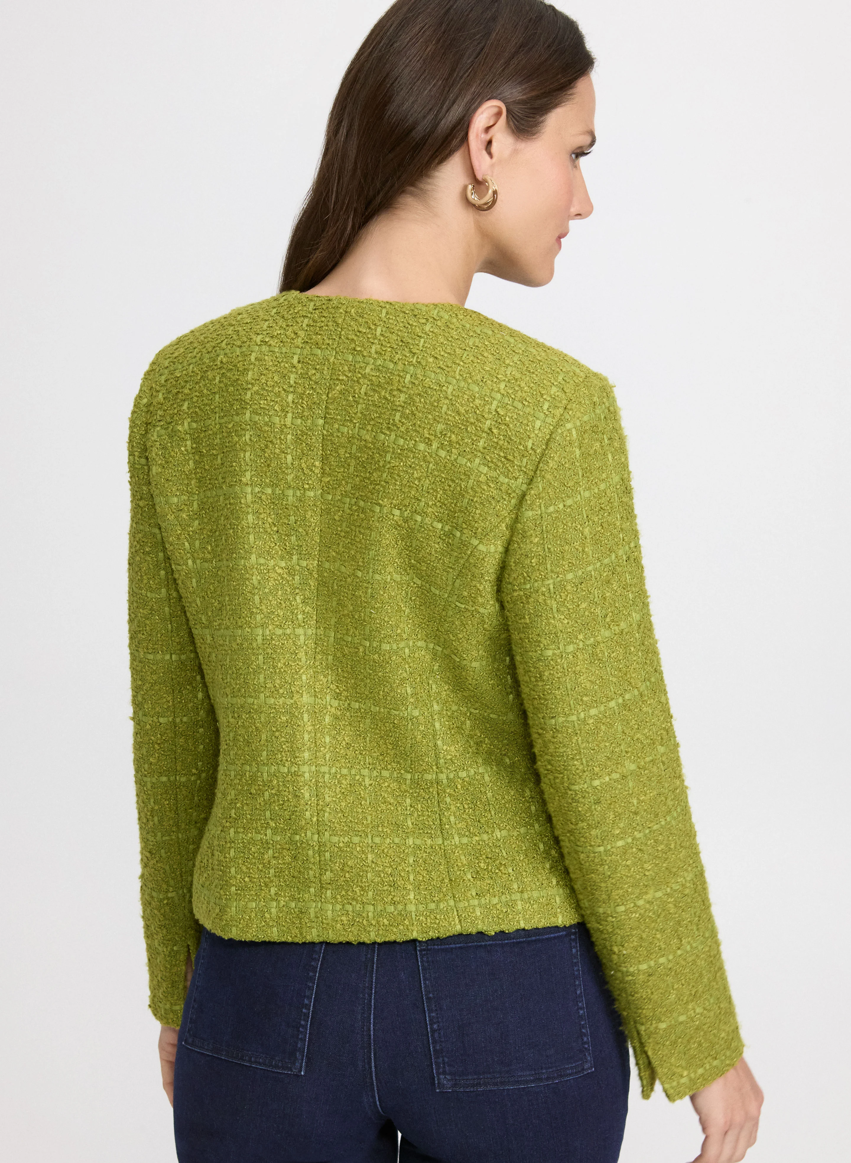 Plaid Tweed Jacket - Image 4
