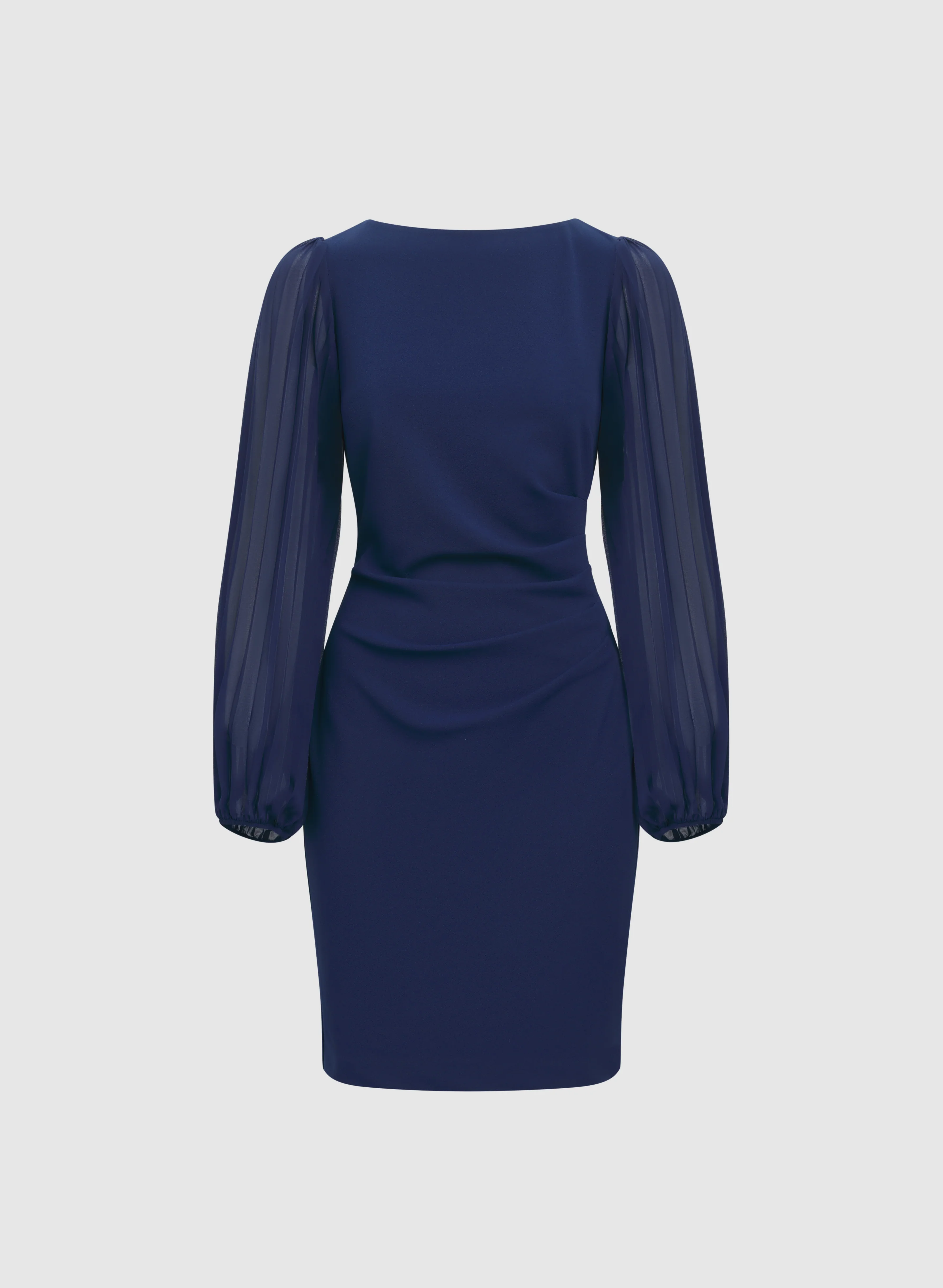 Pleated Chiffon Sleeve Dress - Image 5