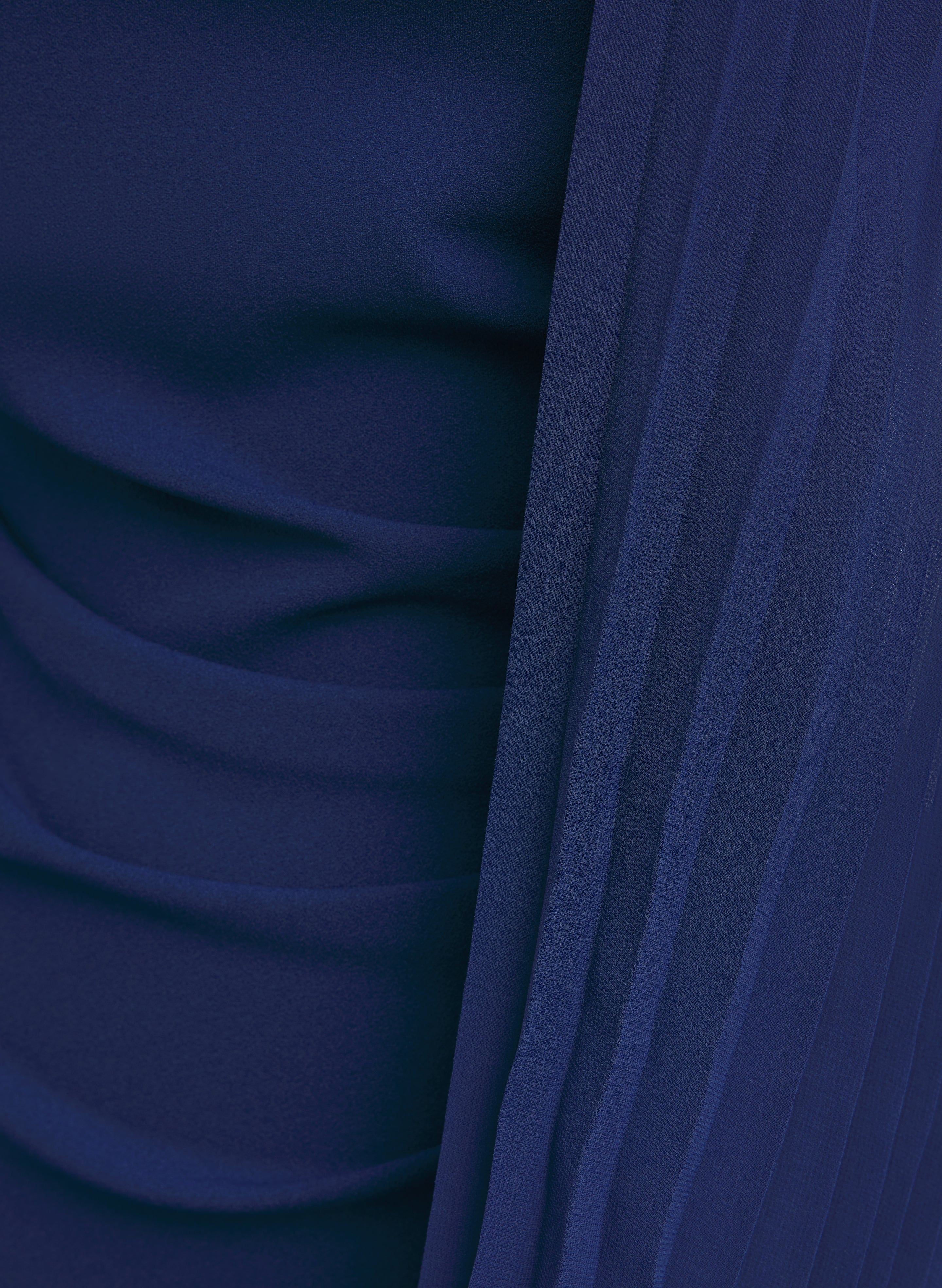 Pleated Chiffon Sleeve Dress - Image 6
