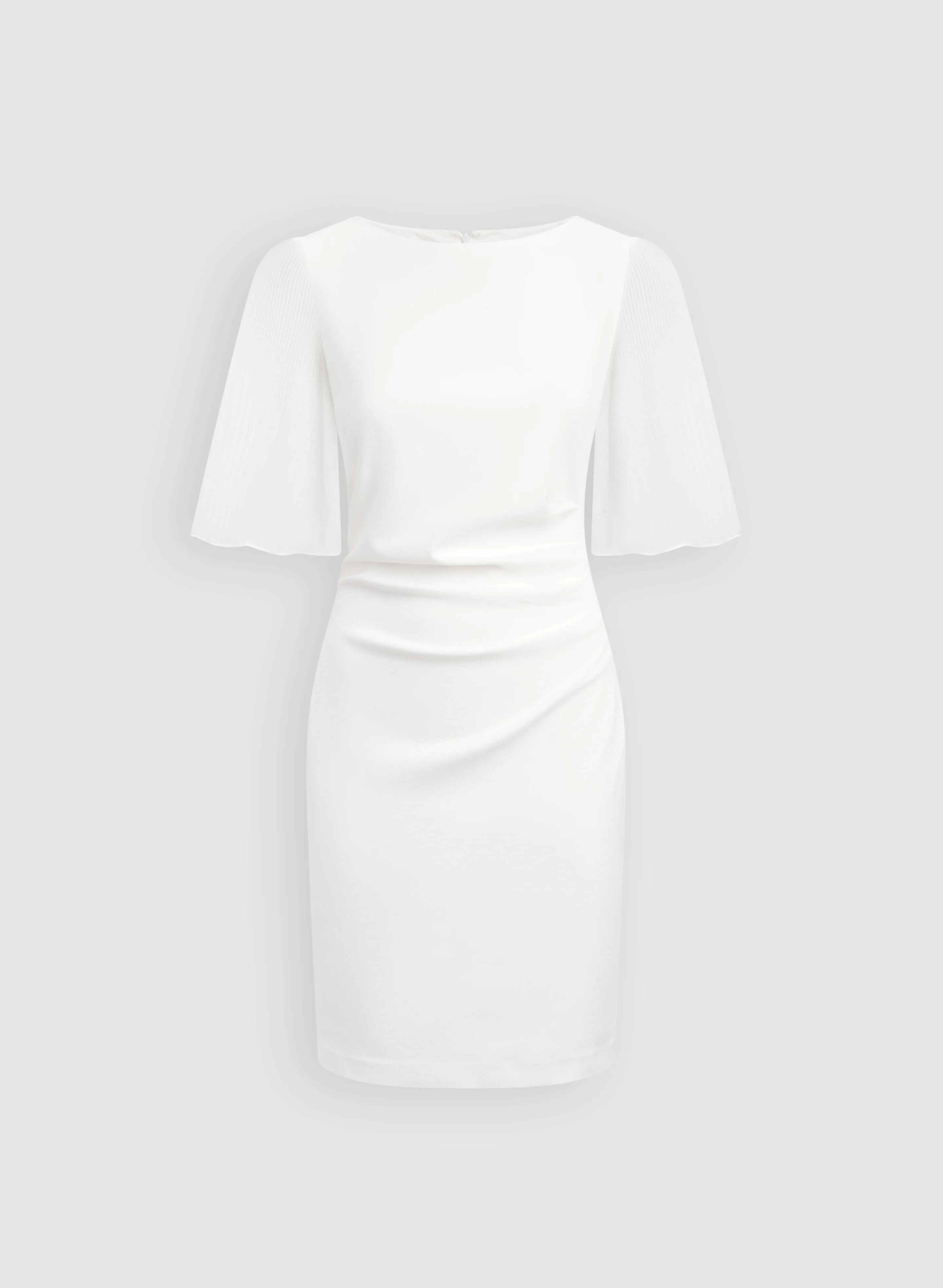 Pleated Chiffon Sleeve Dress - Image 5