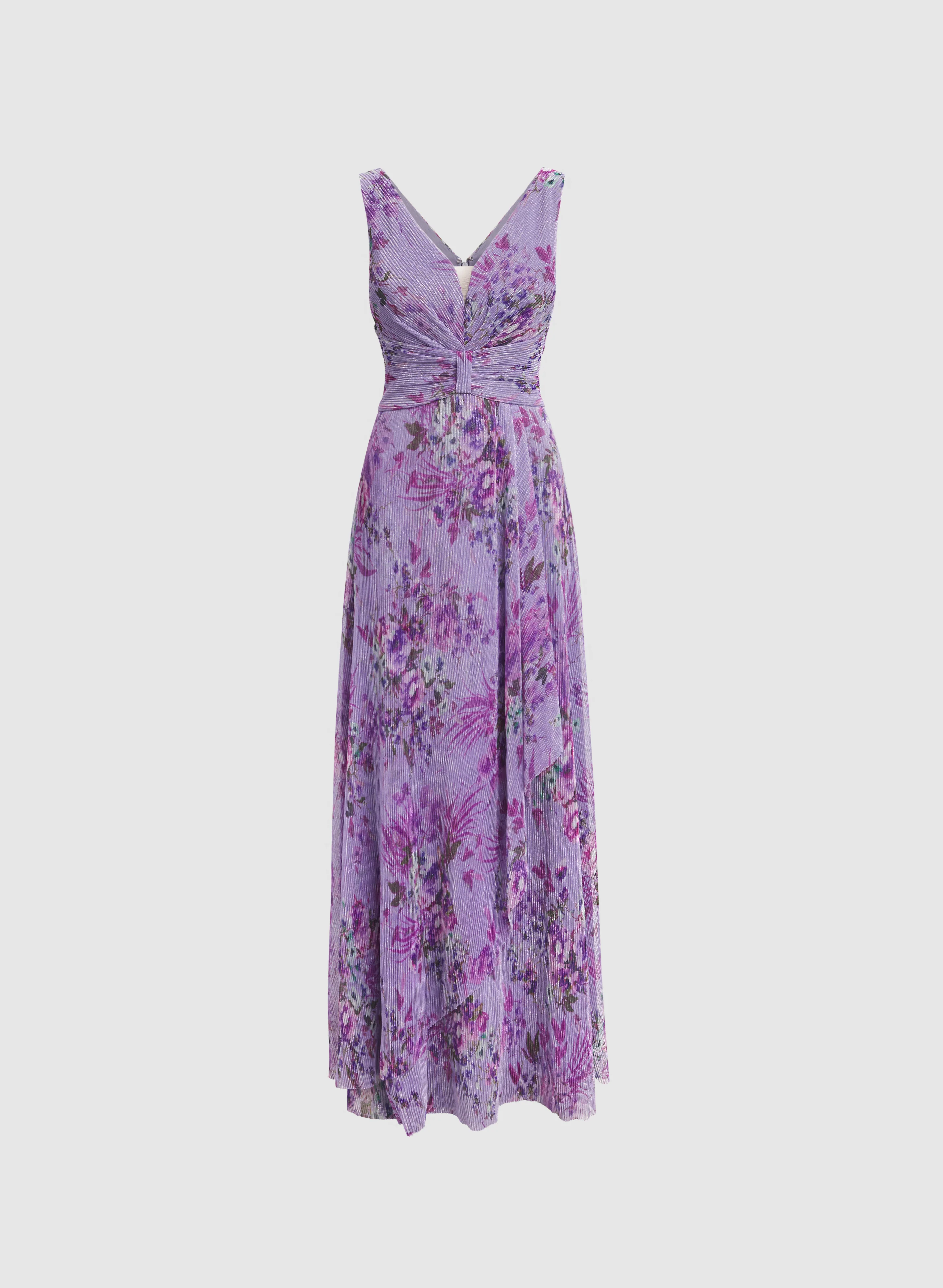 Pleated Floral Dress - Image 5