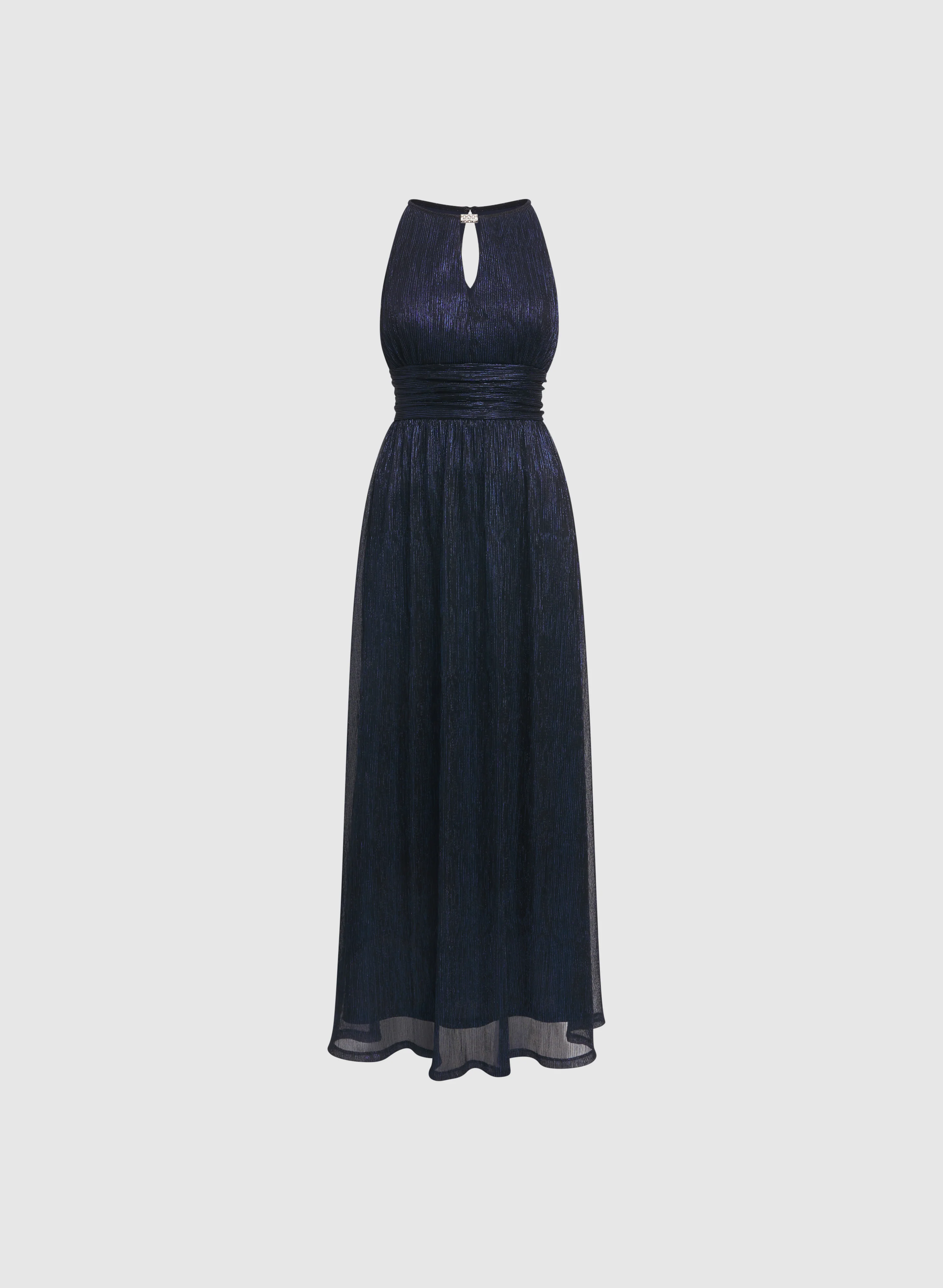 Pleated Metallic Dress - Image 6