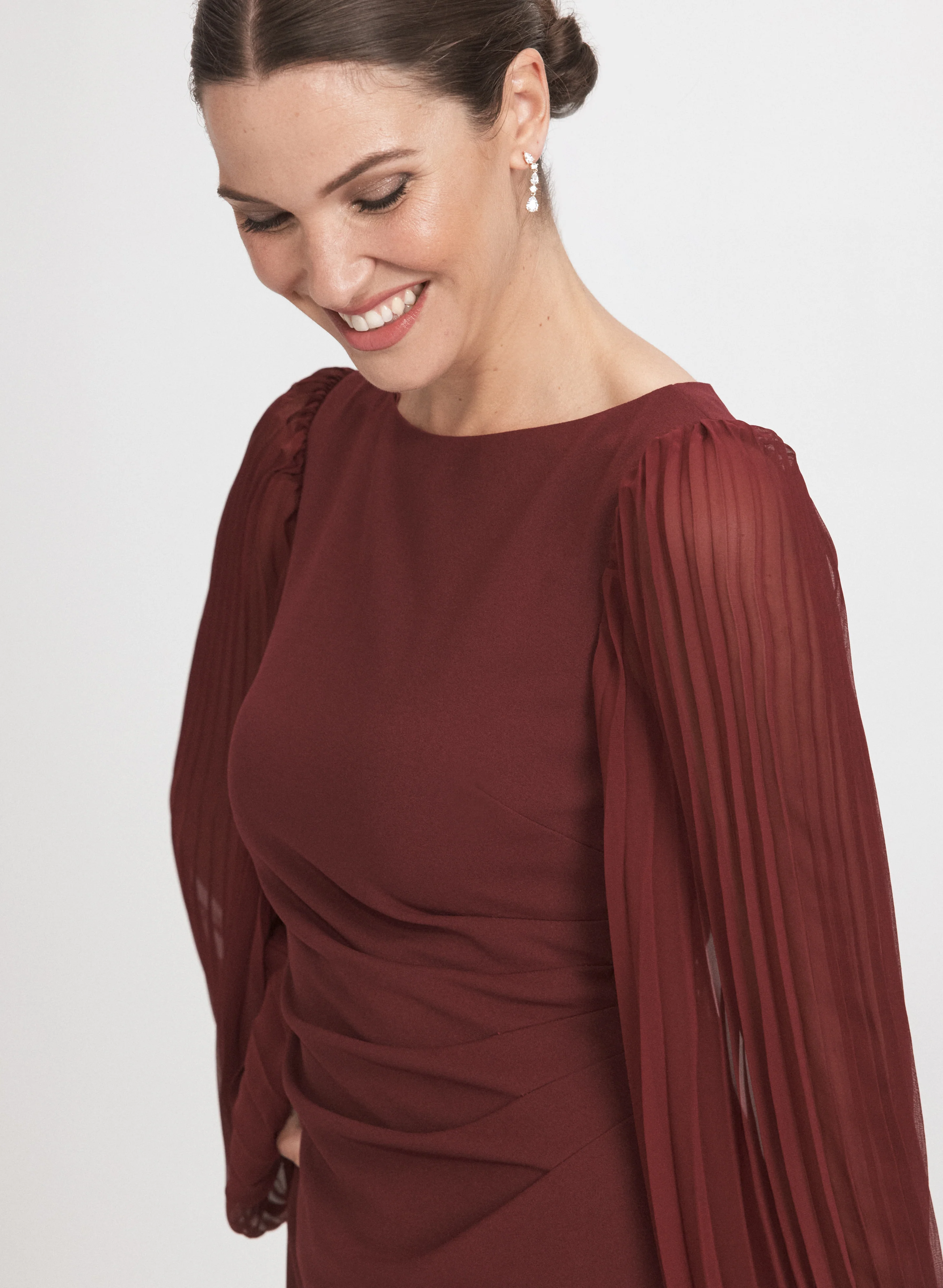 Pleated Sleeve Dress - Image 5