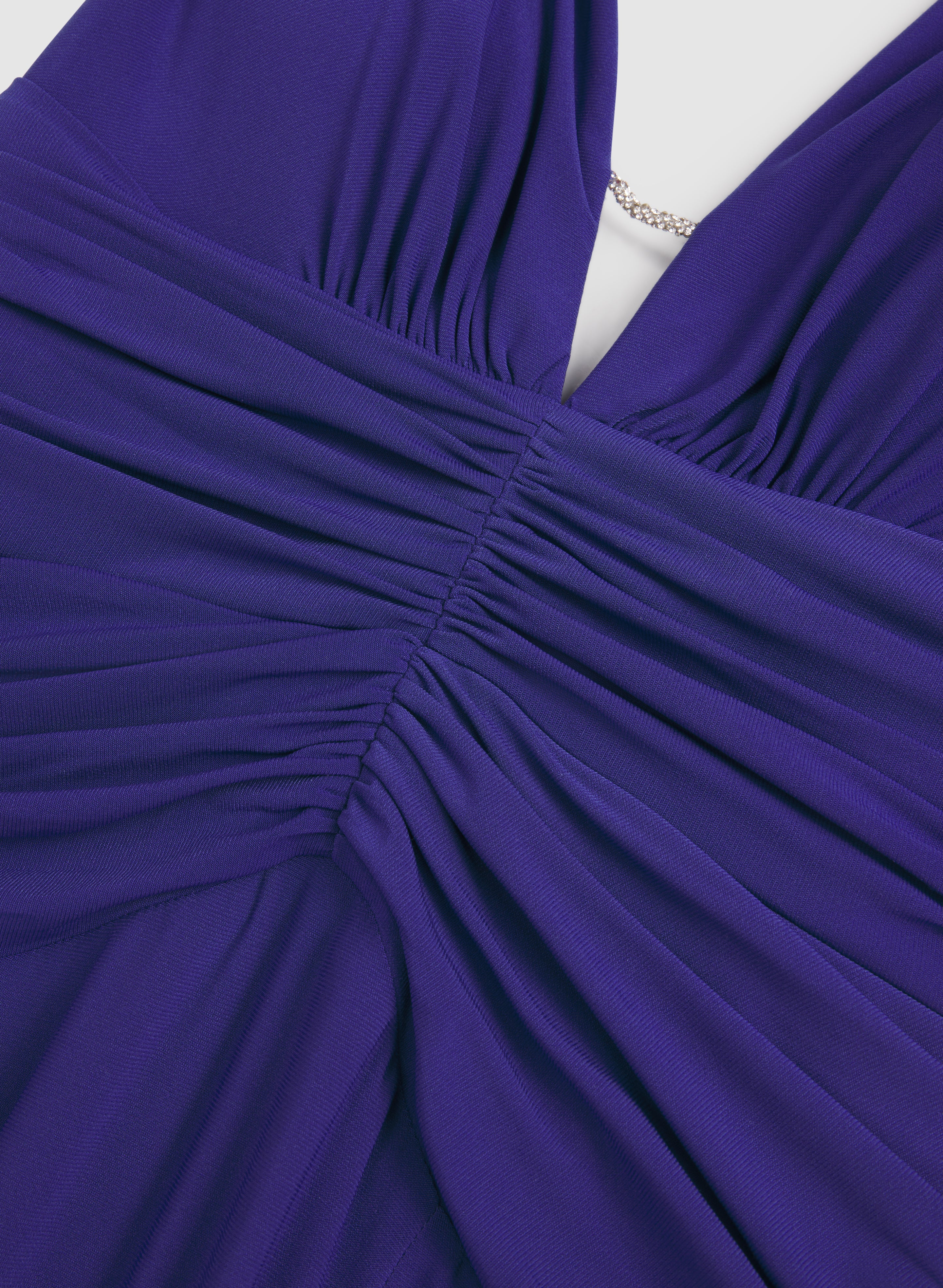 Plunging Halter Neck Dress - Image 7