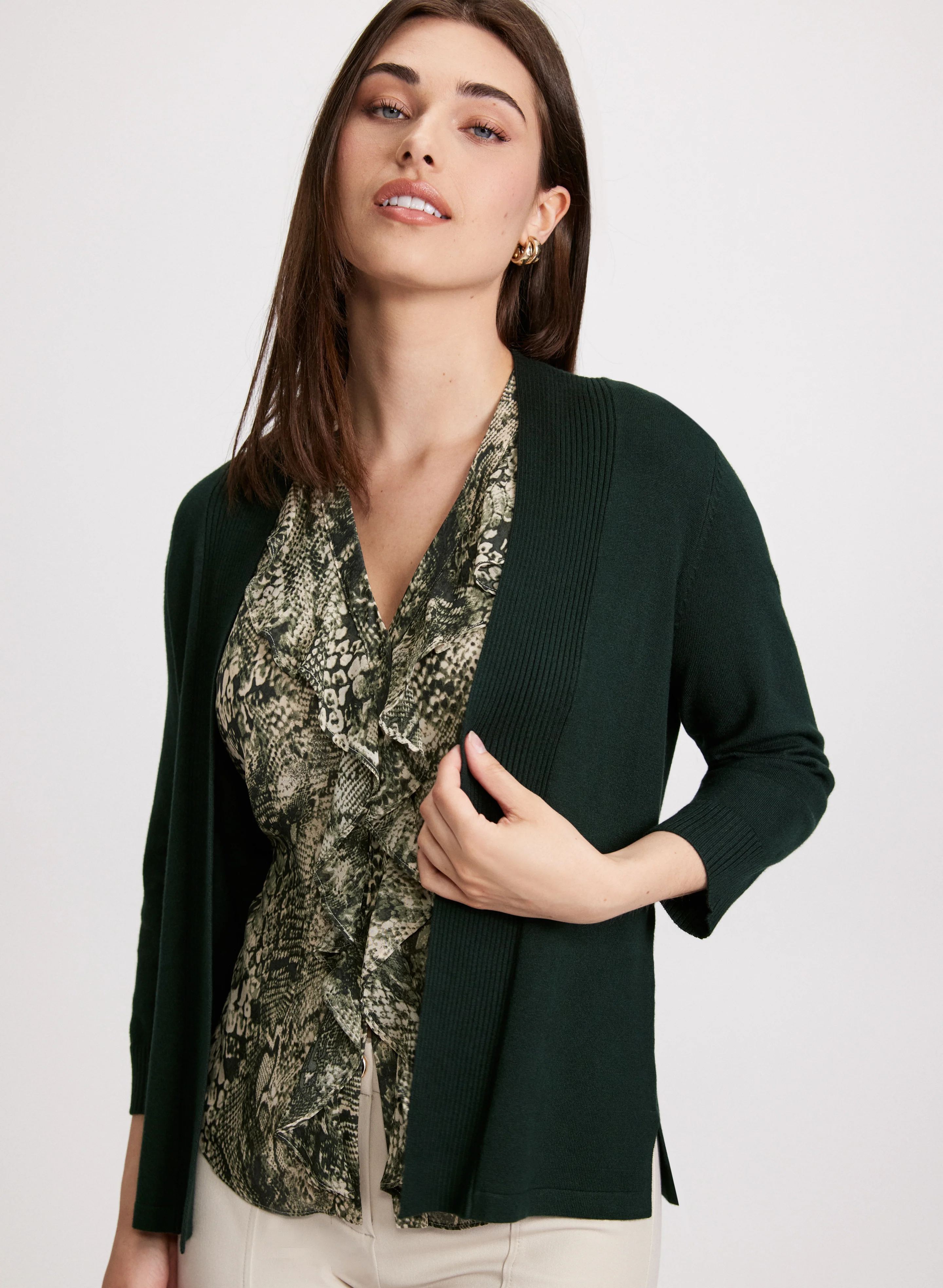 Pointelle Stitch Cardigan - Image 5