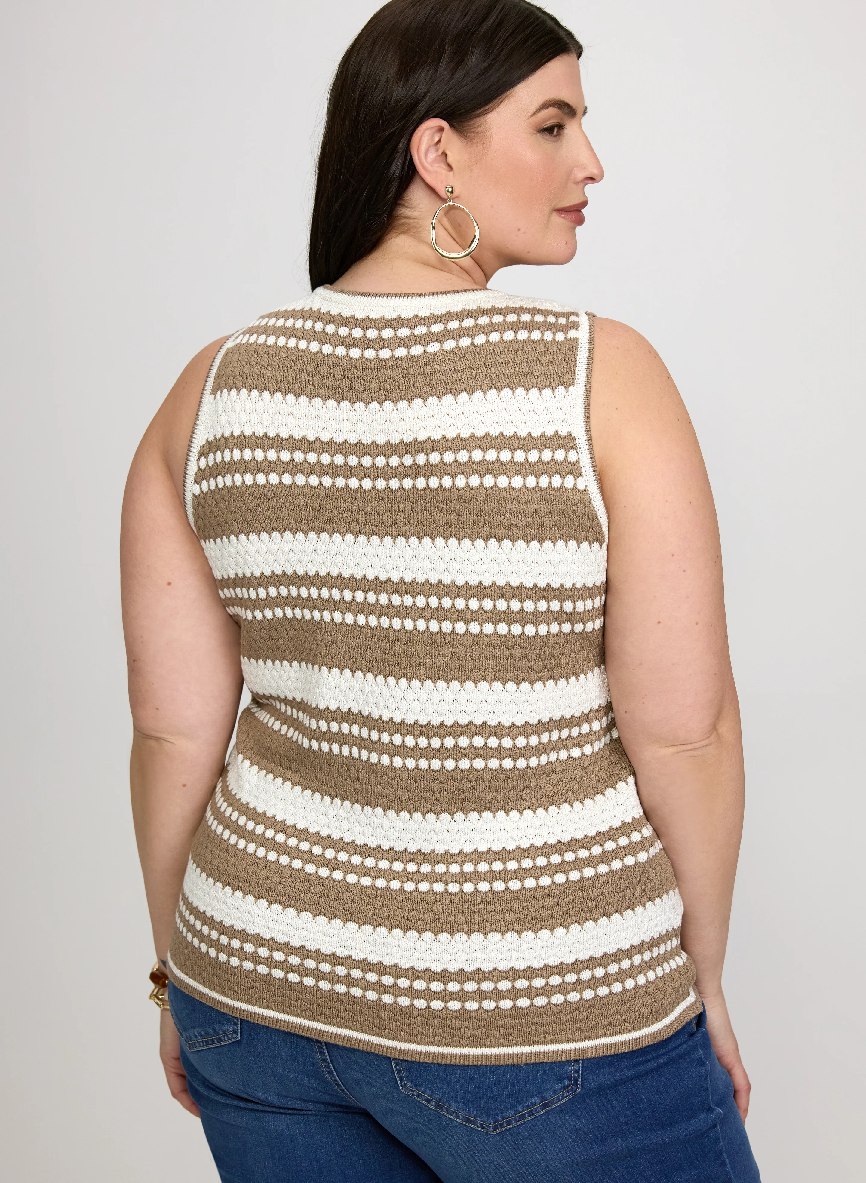 Pointelle Stripe Knit - Image 4
