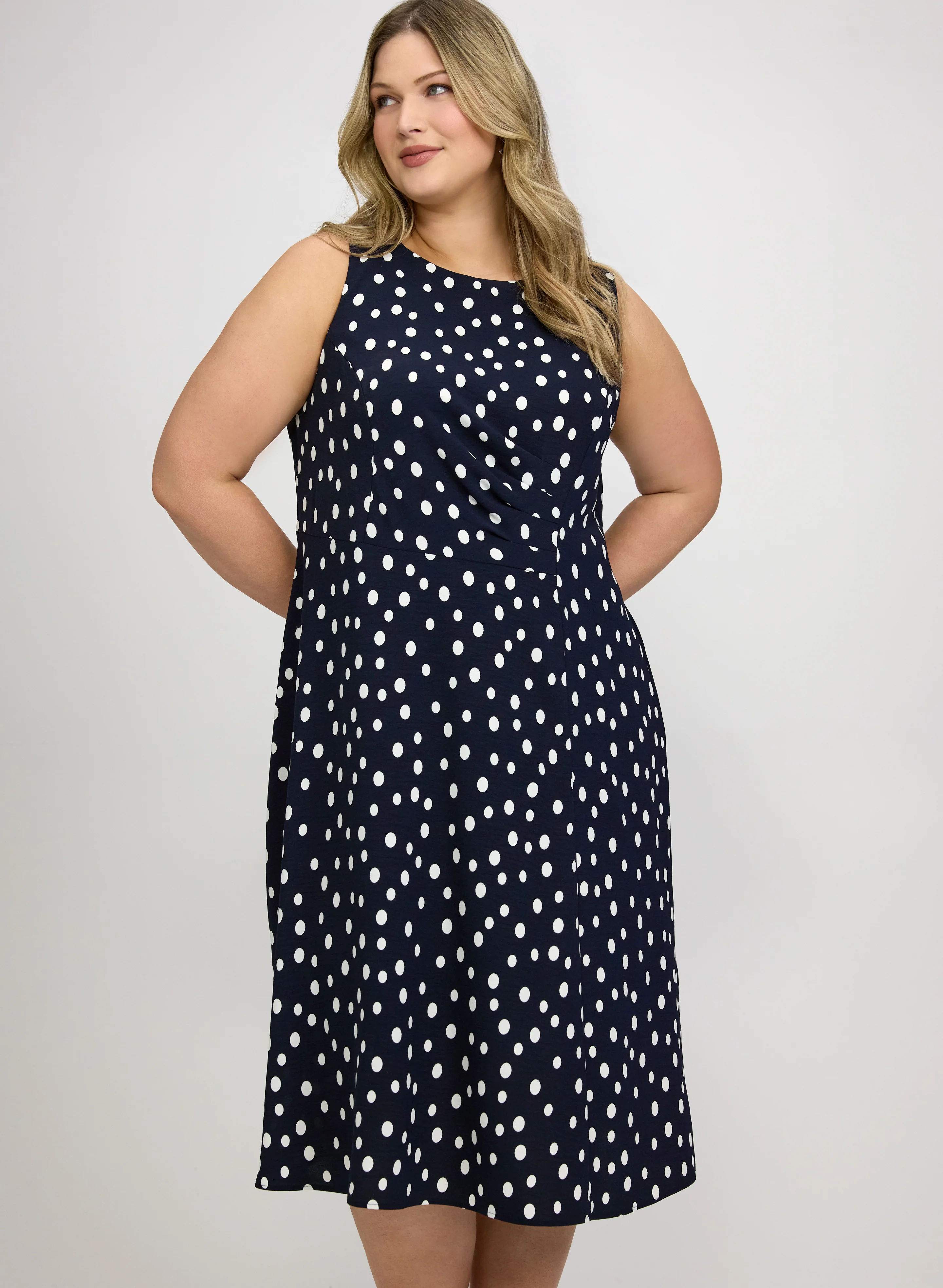 Polka Dot Midi Dress - Image 4