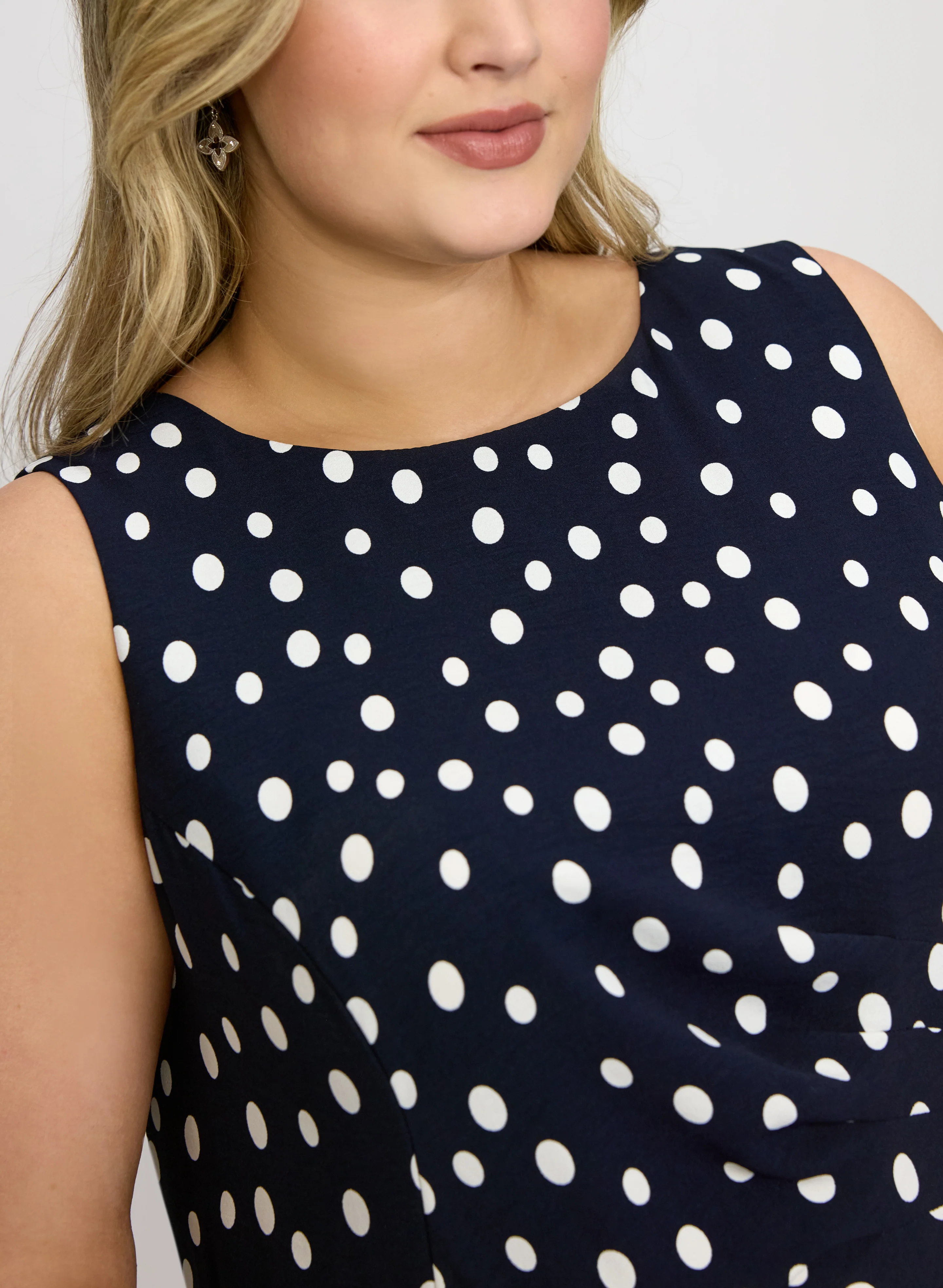 Polka Dot Midi Dress - Image 5