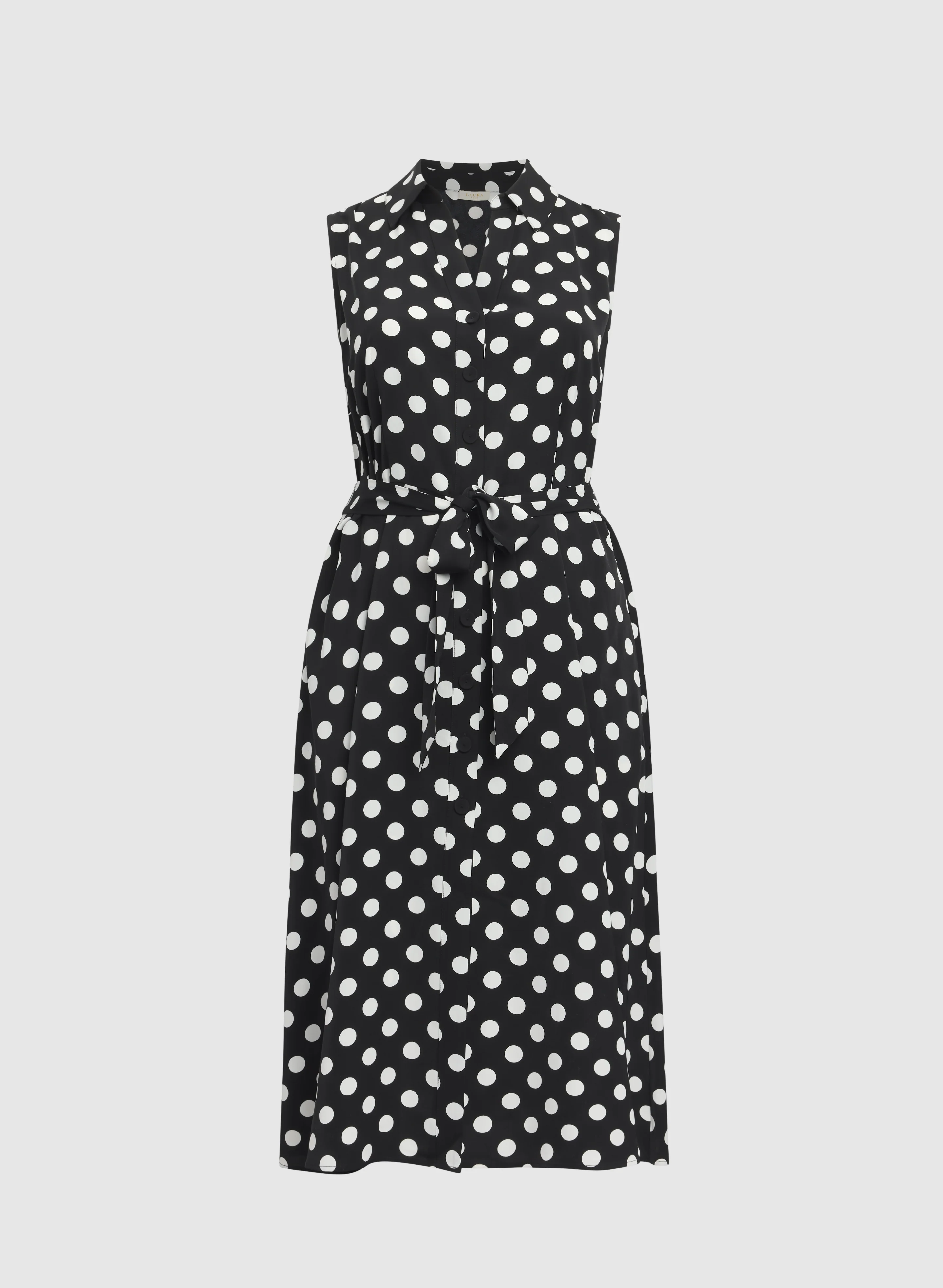 Polka Dot Shirt Dress - Image 5